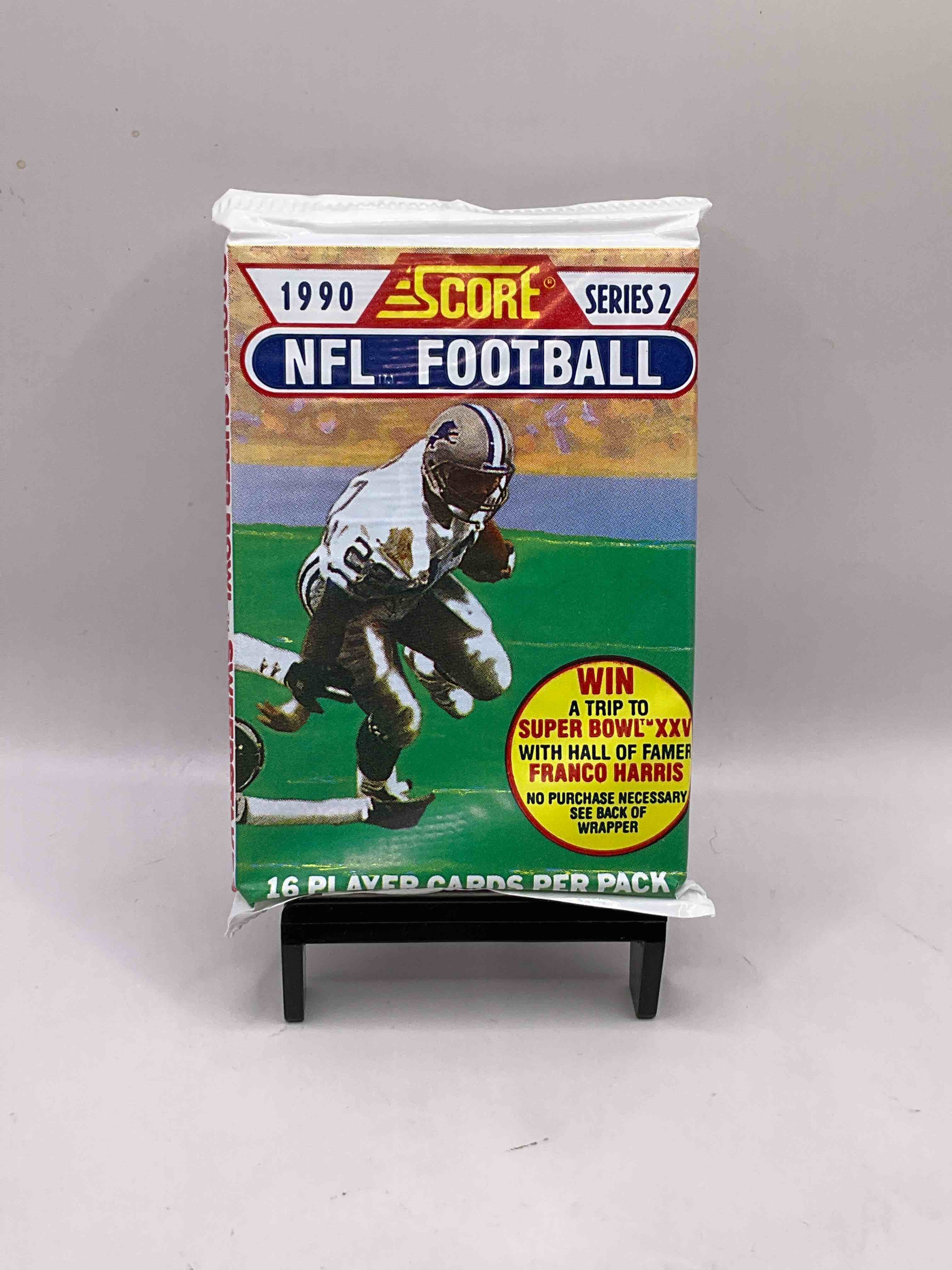Series 2! 1990 Score Football Unopened Collectible Sports Card Packs! Direct From Original Box! Look For Valuable Emmitt Smith Rookie Cards!