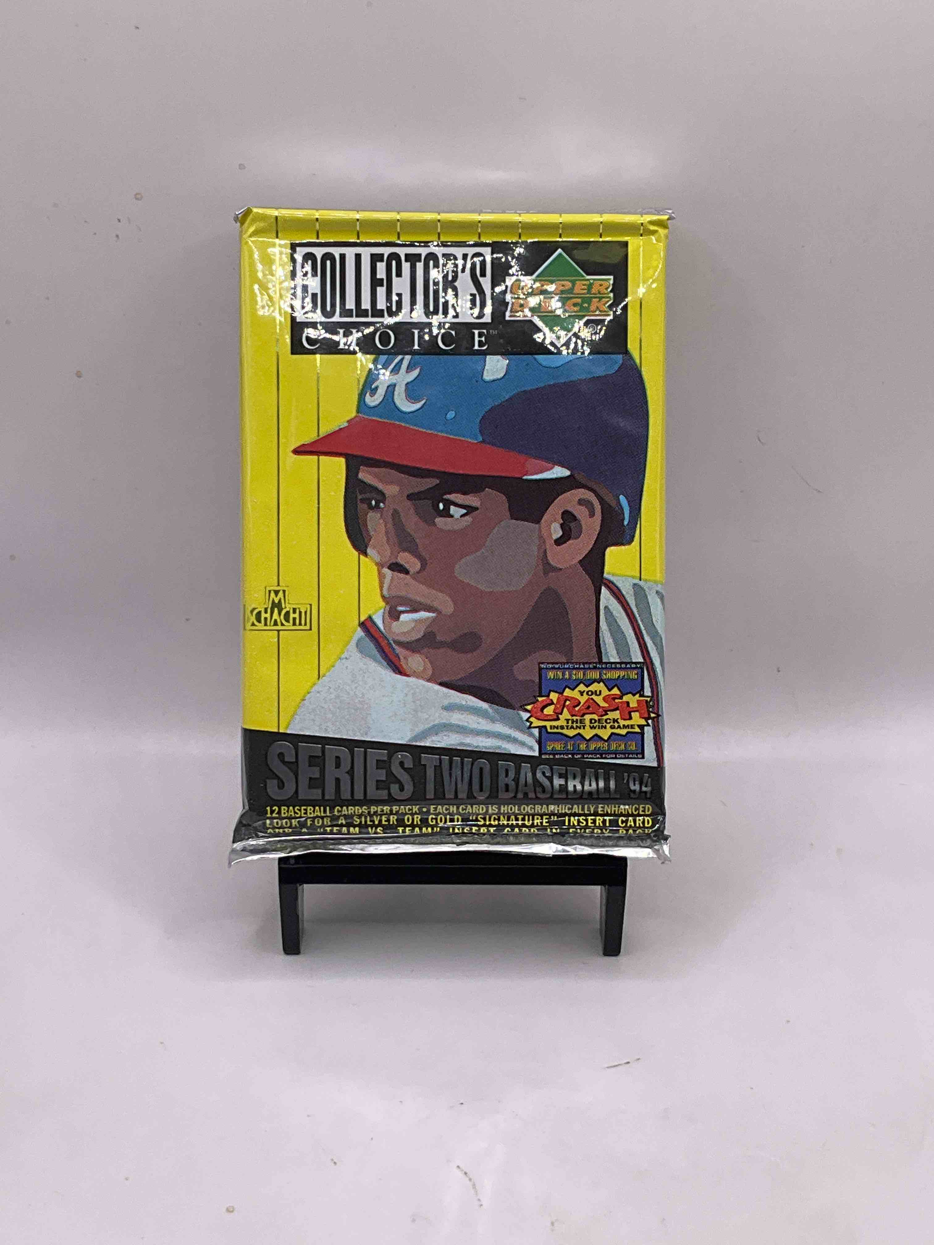 1994 Baseball Gold, A Rod & Michael Jordan ROOKIES! 1994 Upper Deck Collector's Choice SERIES TWO Sealed Baseball Card Pack, Direct From Original Sealed Retail Case. These SERIES TWO Packs Are Becoming Legendary Because Only Series Two Has The Michael Jordan Baseball Rookie and Alex Rodriguez (A Rod) Rookie! Have Fun Searching For These Classic, Valuable Cards Or Keep The Packs Sealed For An Incredible Investment!