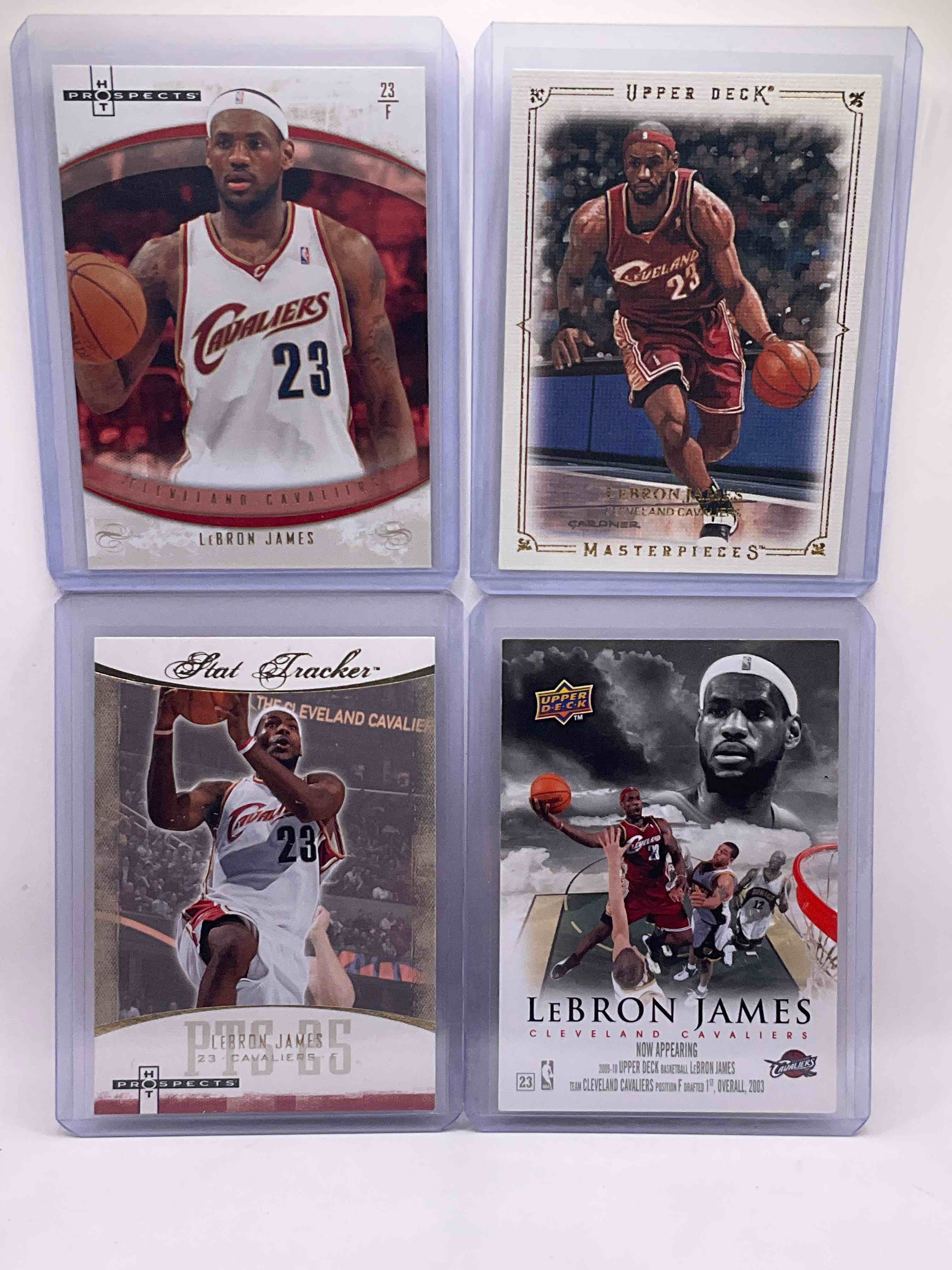 LeBron James Insanity! Super Rare LeBron James Upper Deck Masterpieces Canvas Card, LeBron James “Now Appearing” Upper Deck Card Mimicking A Movie Ticket & Two Hot Prospects Cards!  
