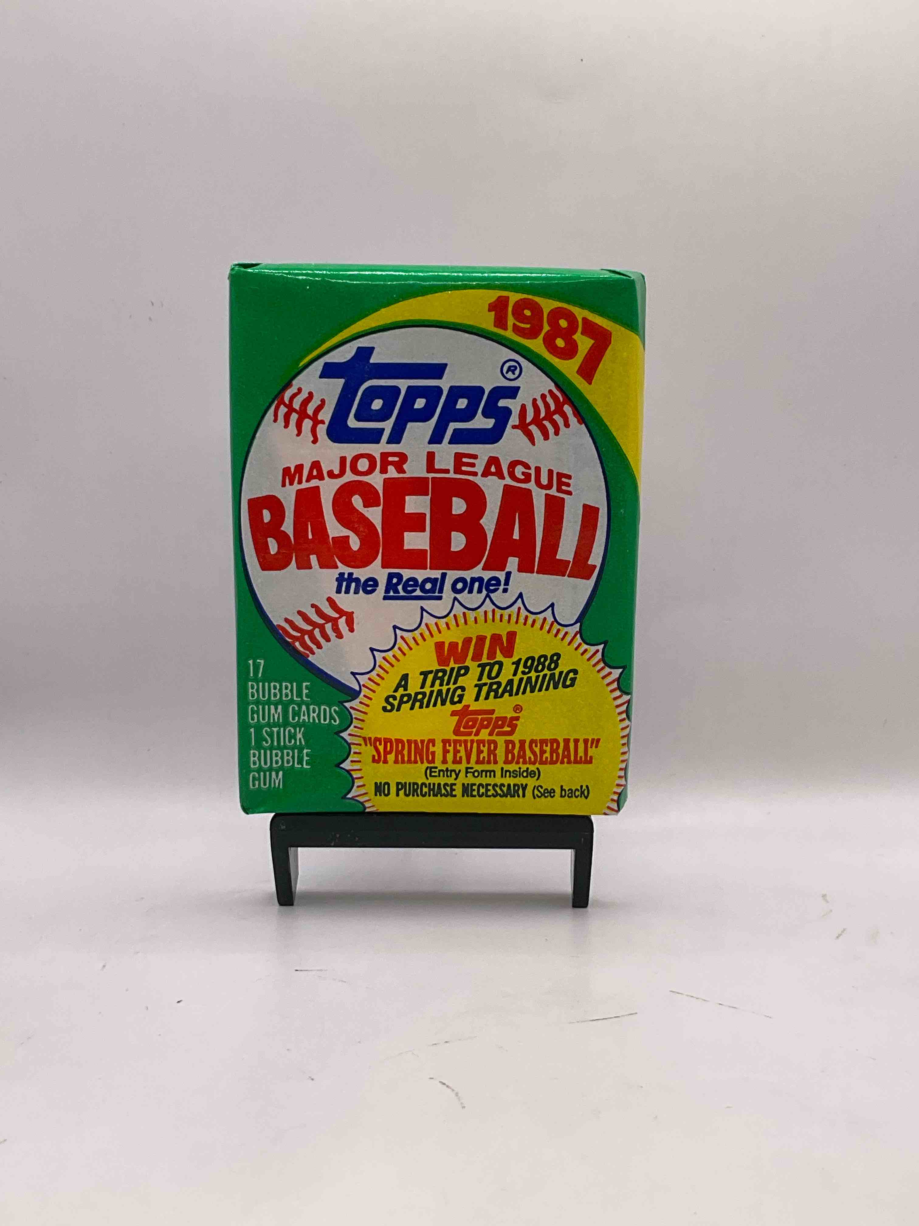 Loaded! 1987 Topps Baseball Unopened Sports Card Collectible Wax Pack, Direct From Original Retail Case! 1987 Topps Baseball Is A Loaded Year With Rookie Cards From Barry Bonds (PSA 10 $300+), Bo Jackson, Jose Canseco & More! Excellent Condition!