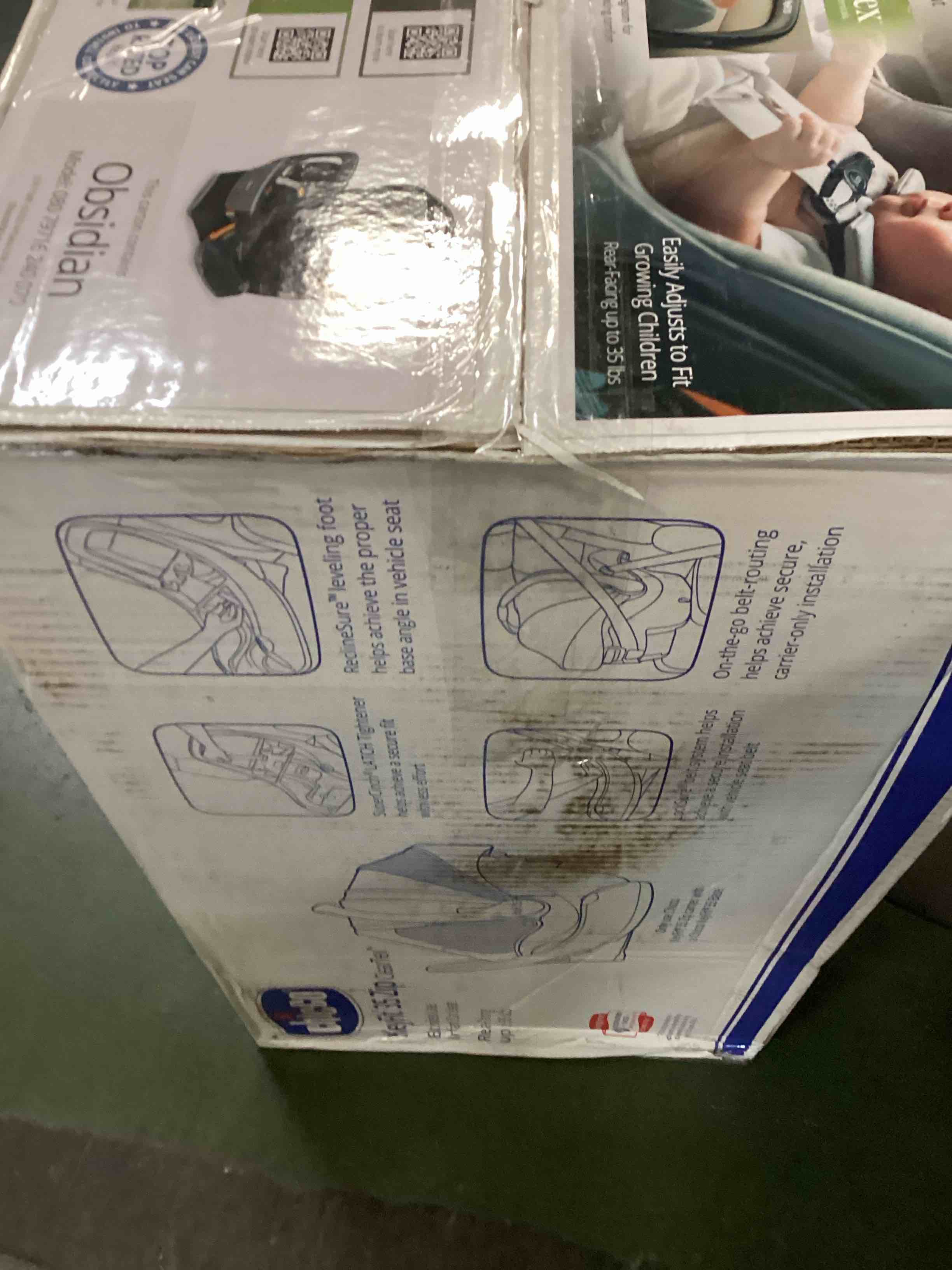 Chicco KeyFit 35 Zip ClearTex Infant Car Seat Obsidian Black