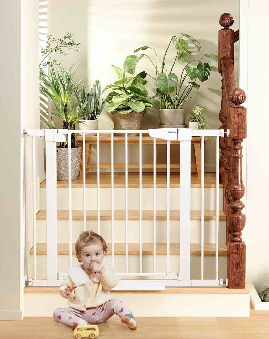 Random assortment of baby gates and animal gates.