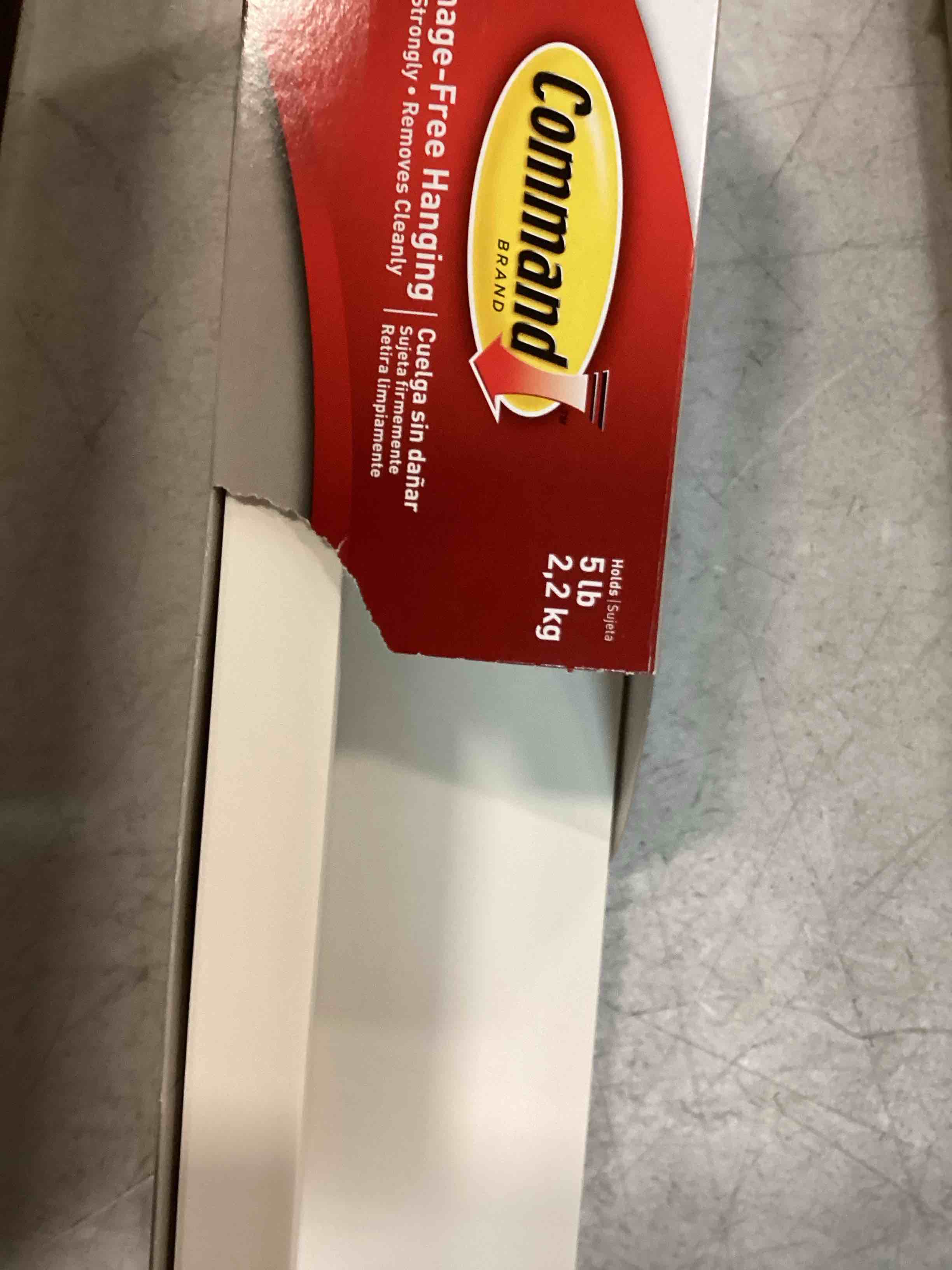 Command Picture Ledge, 21" Damage Free Hanging Floating Shelf with