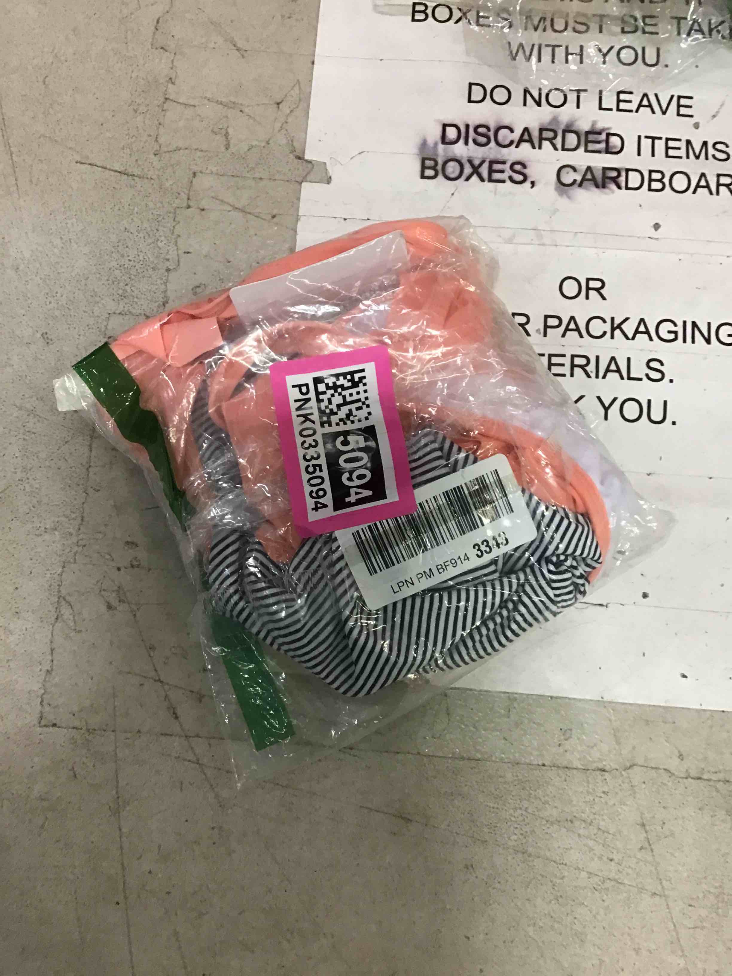 VIMPUNEC Ruffle One Shoulder Swimsuits for Women Cute High Waisted Two Piece Bathing Suits Medium Pink, Striped