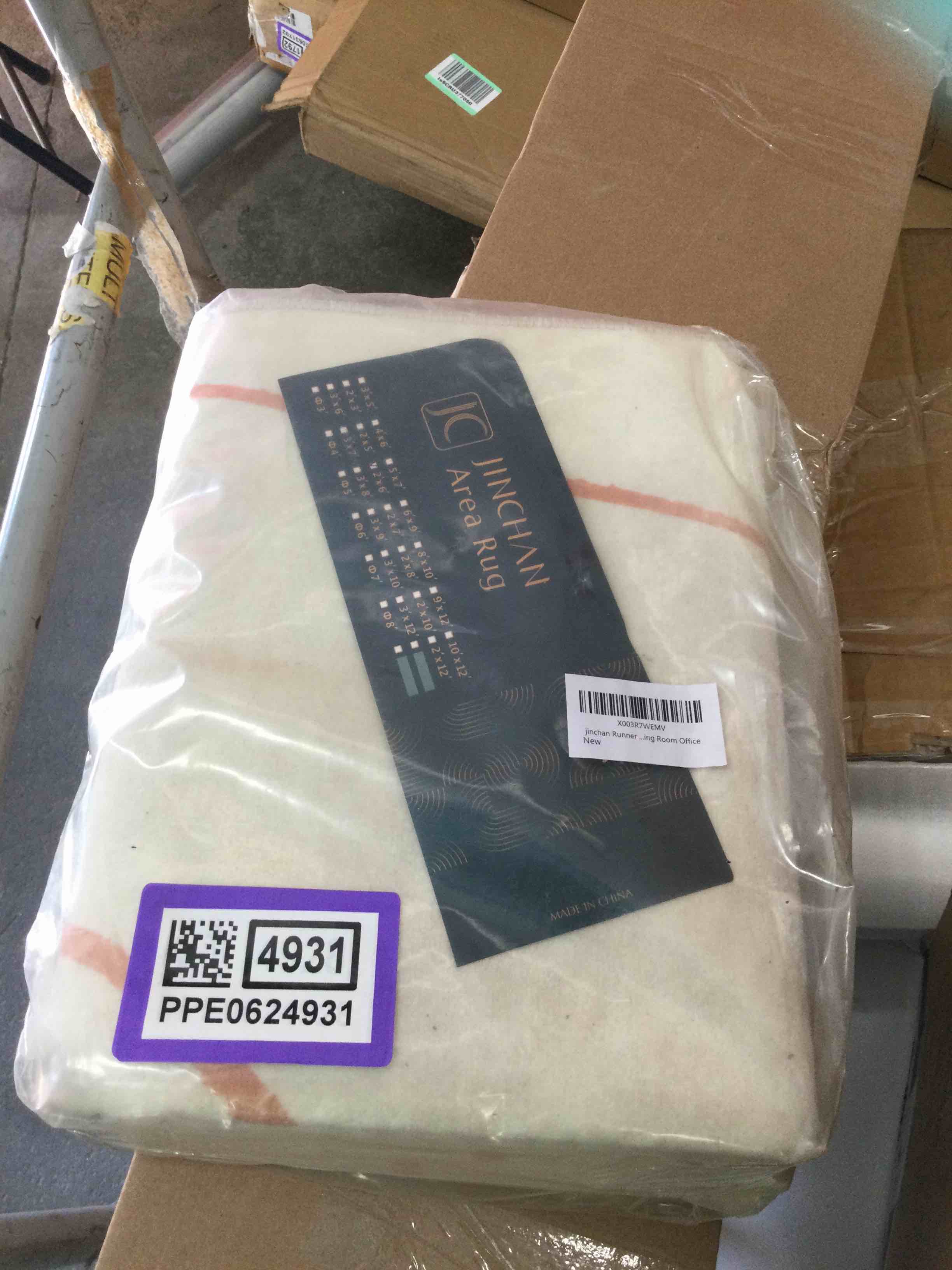 jinchan Runner Rug 2x6 Washable Rug Area Rug Hallway Melon Abstract Rug Aesthetic Minimalist Rug Indoor Floor Cover Carpet Accent Modern Rug Lightweight Kitchen Living Room Bedroom Dining Room Office 2'x6' Modern Melon on Cream