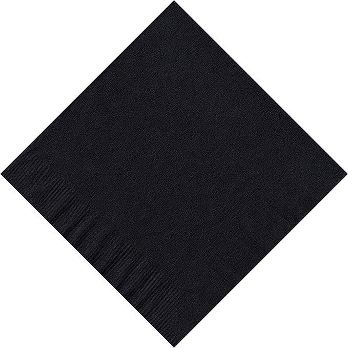 100 2-Ply Cocktail Personalized Napkins (Black)