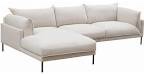jamara sectional light grey-left incomplete, picture simpler as lot photo