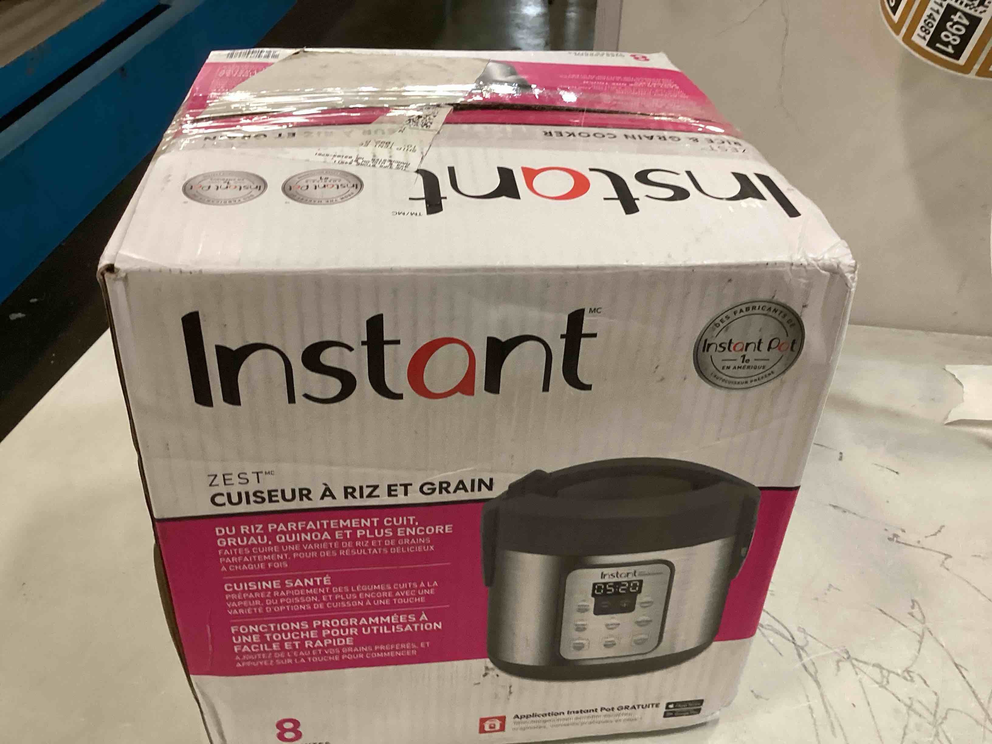 Instant Zest 8 Cup One Touch Rice Cooker, From the Makers of Instant