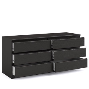 Similar black Large wood double dresser