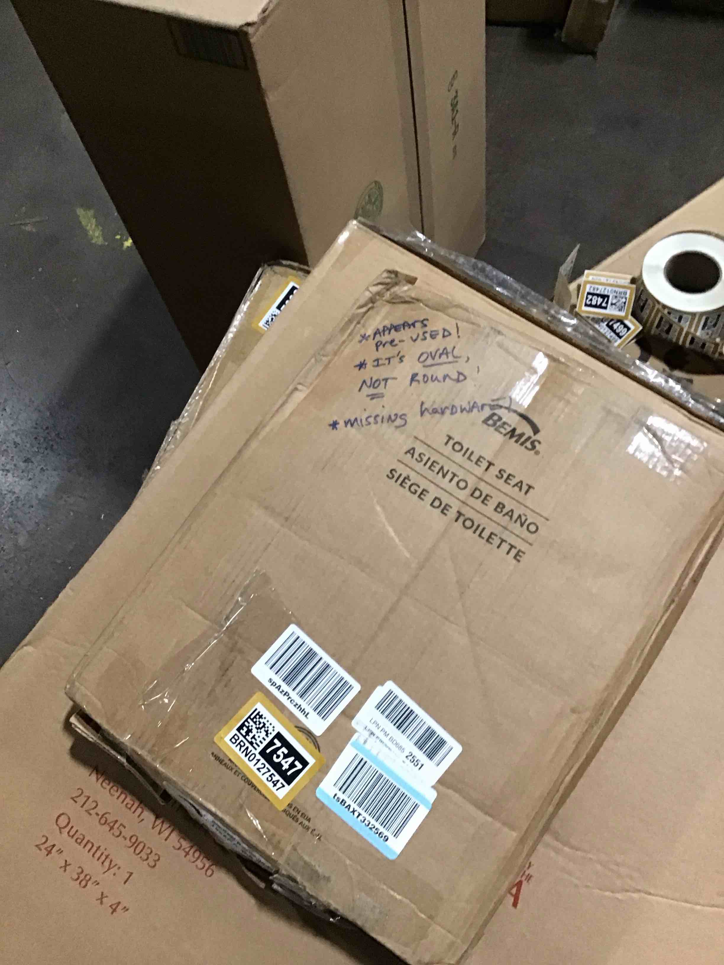 BEMIS 500EC 390 Toilet Seat with Easy Clean & Change Hinges, 1 Pack