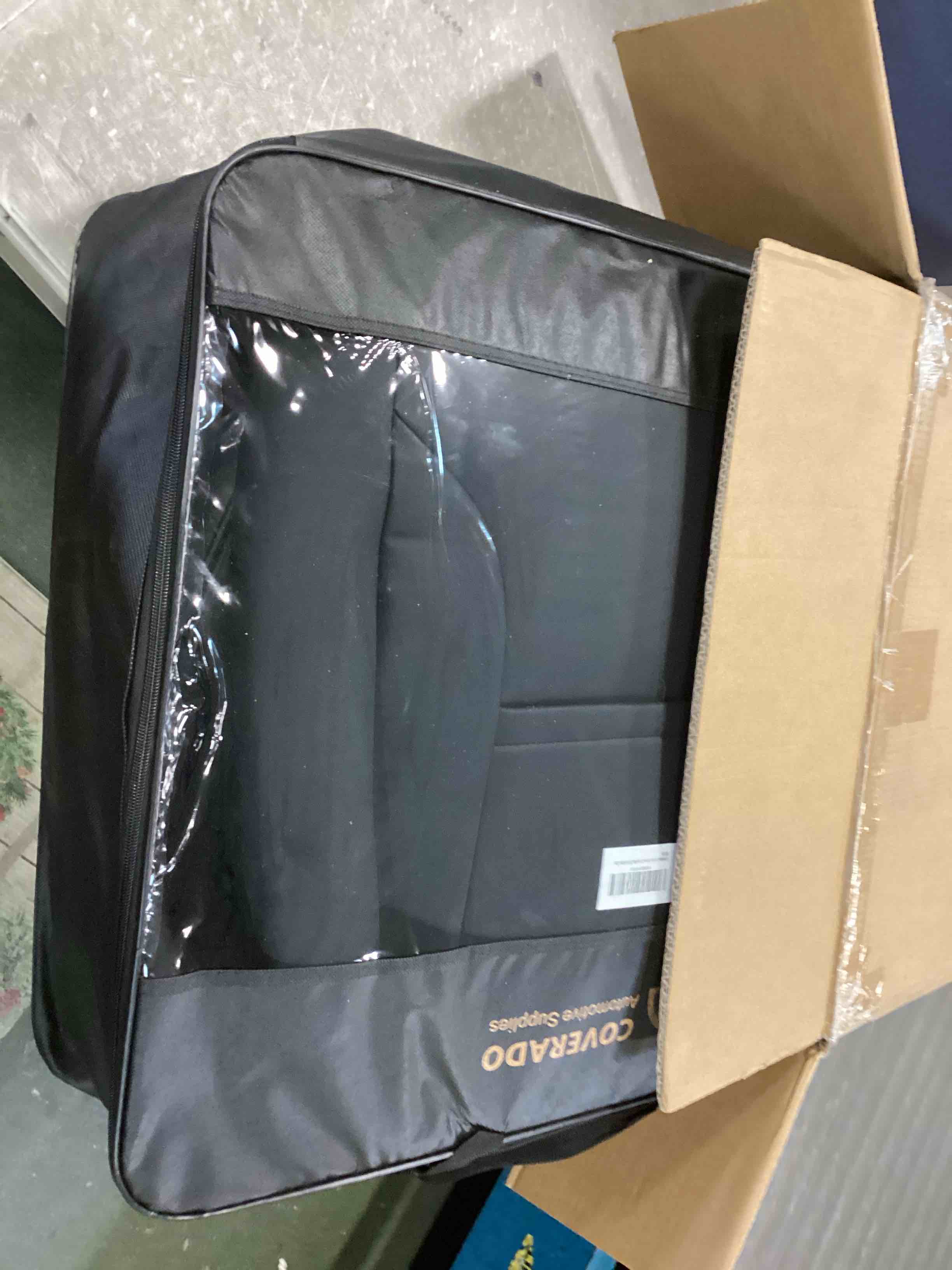 Coverado Car Seat Covers Full Set, Seat Covers for Cars, Black Car Seat Cover, Car Seat Protector Waterproof, Nappa Leather Car Seat Cushion, Car Seat Covers Front Seats and Back Fit for Most Cars