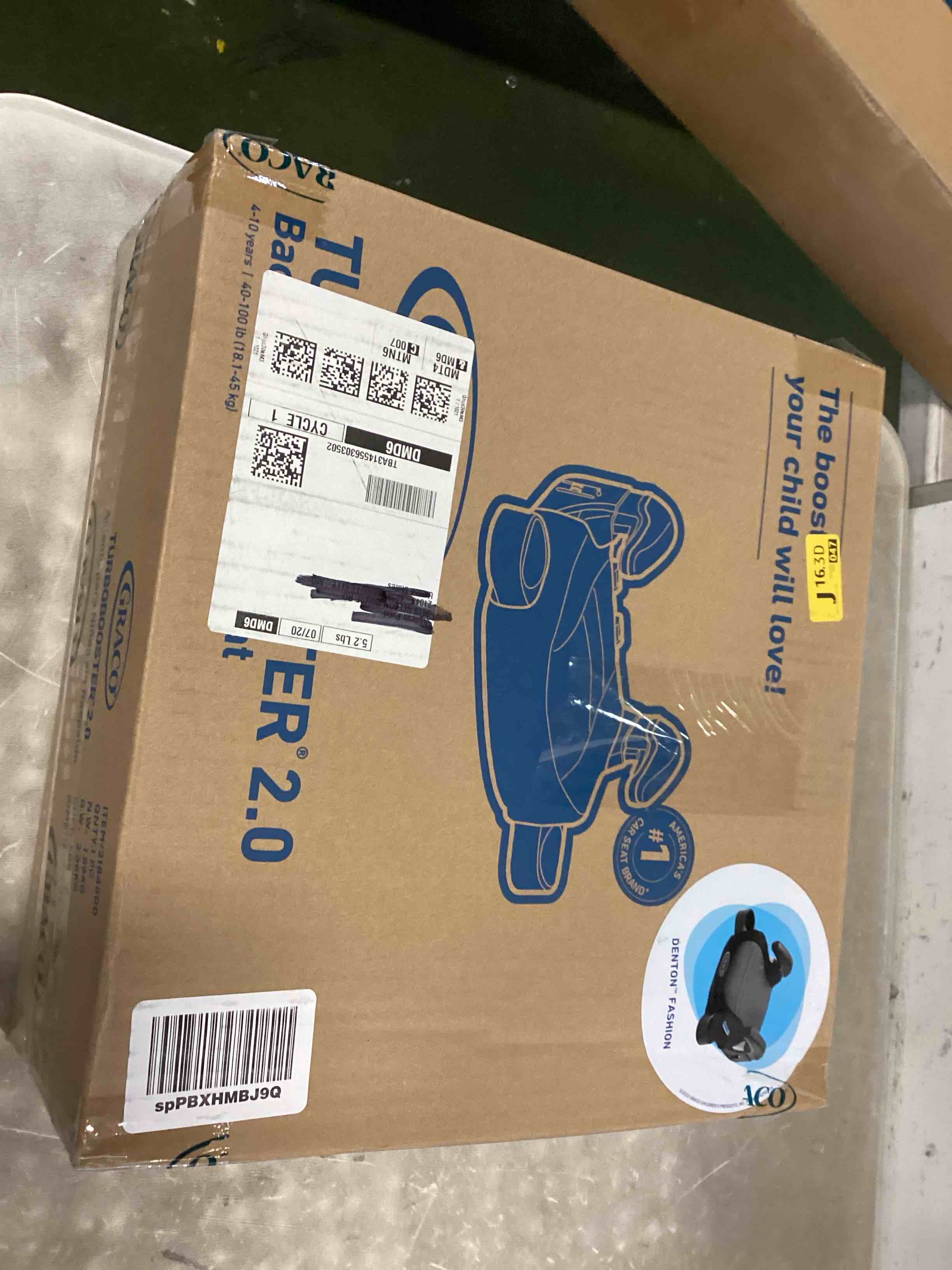 Graco TurboBooster 2.0 Backless Booster Car Seat, Denton