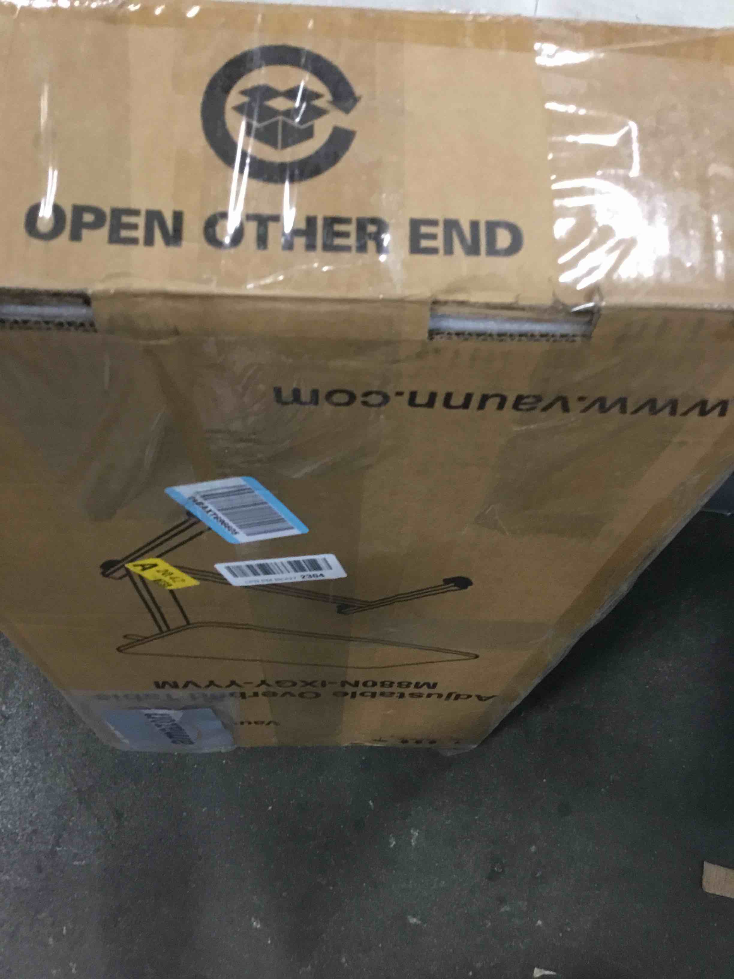 Vaunn Adjustable Overbed Bedside Table With Wheels (Hospital and Home