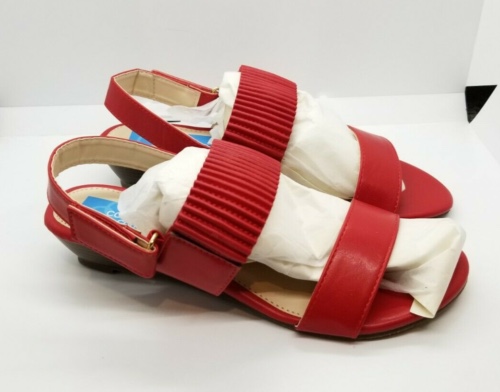 comfort corner red women sandals size 9W