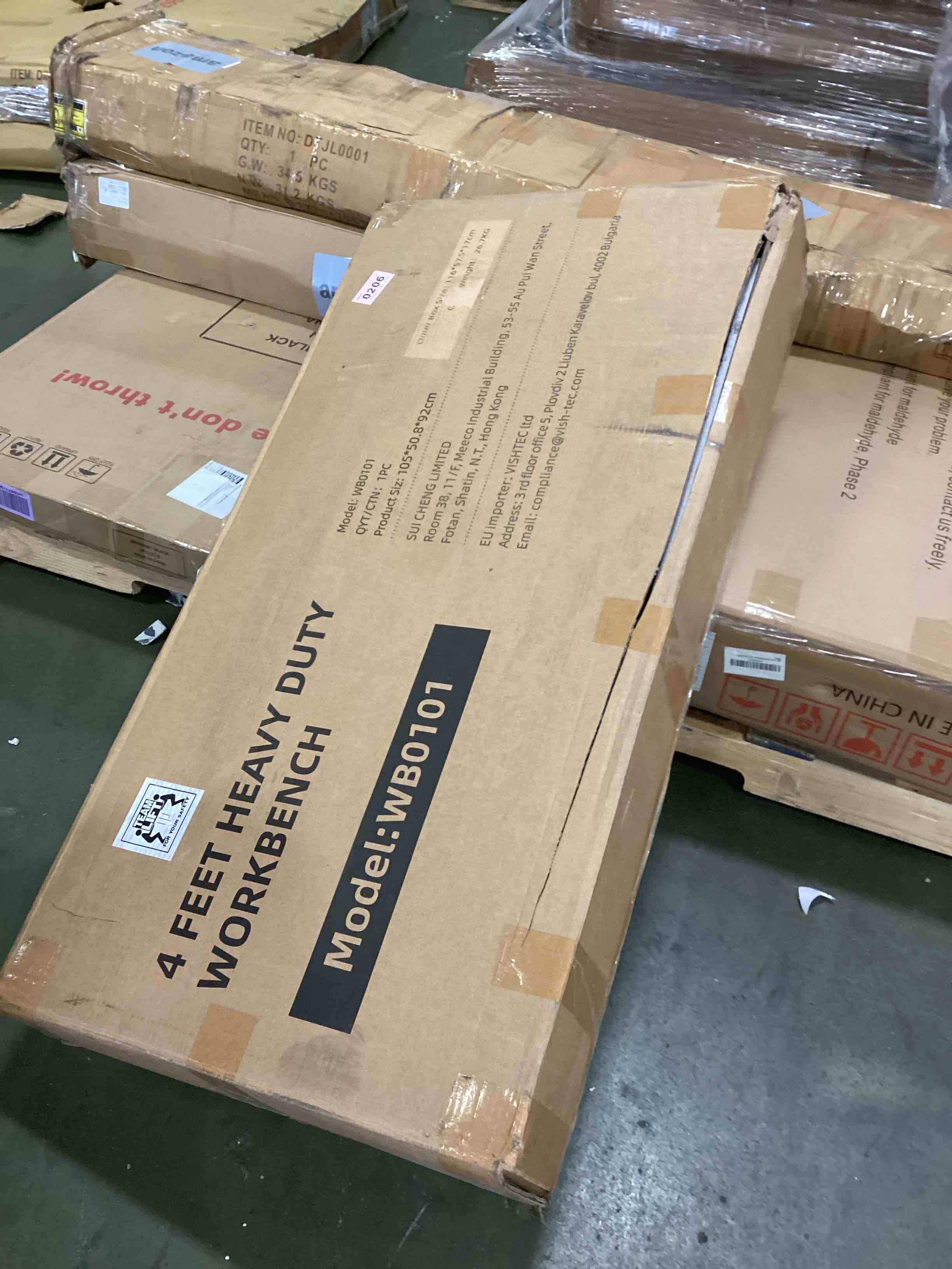 Workbench for Garage 48 Inch Work Bench Table Adjustable Height