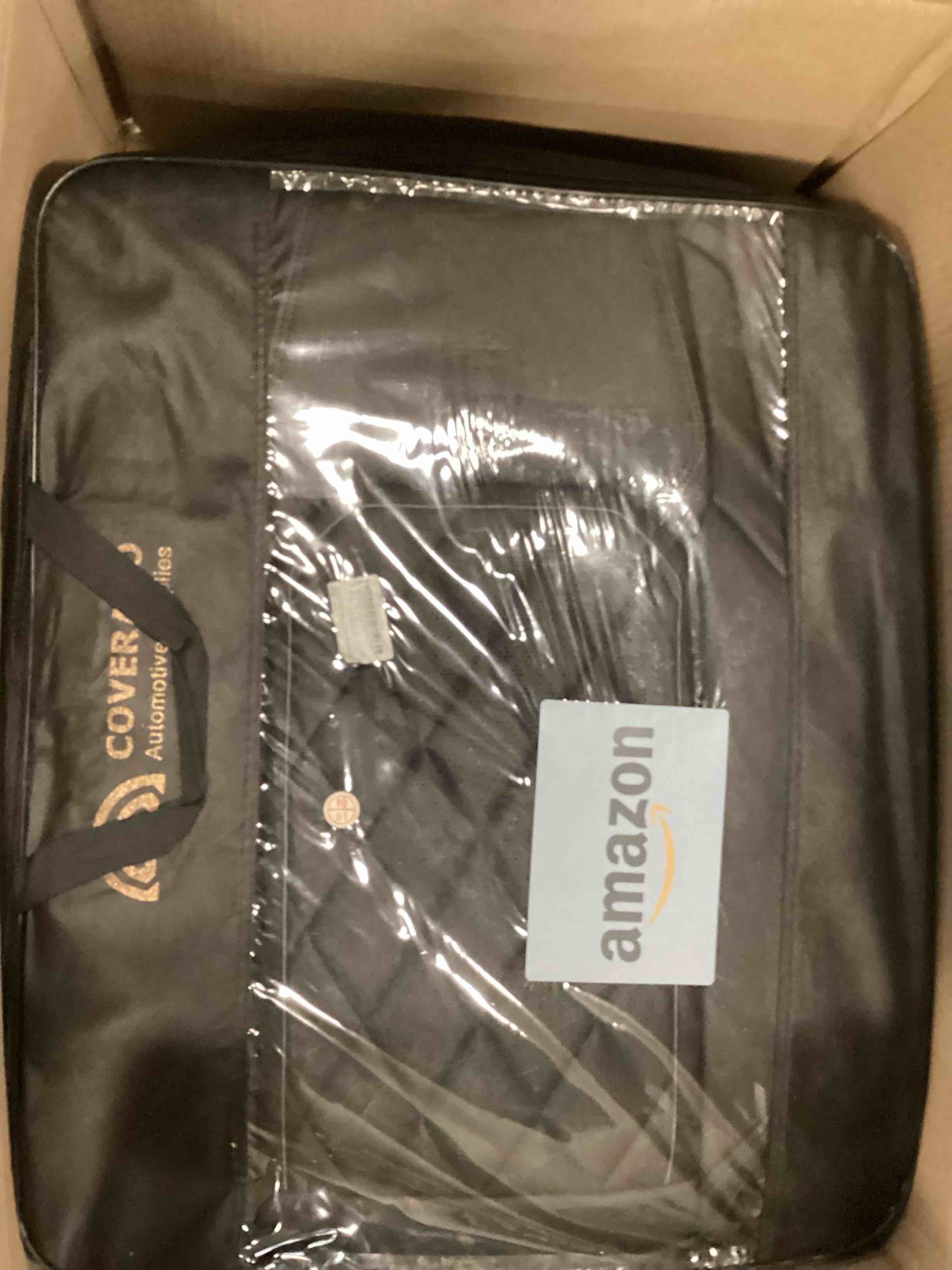 Coverado Car Seat Covers Full Set, Front and Back Seat Covers for Cars, Luxury Faux Leather Waterproof Seat Covers, Black Car Seat Covers, Car Seat Protector Accessories Universal Fit Most Vehicles