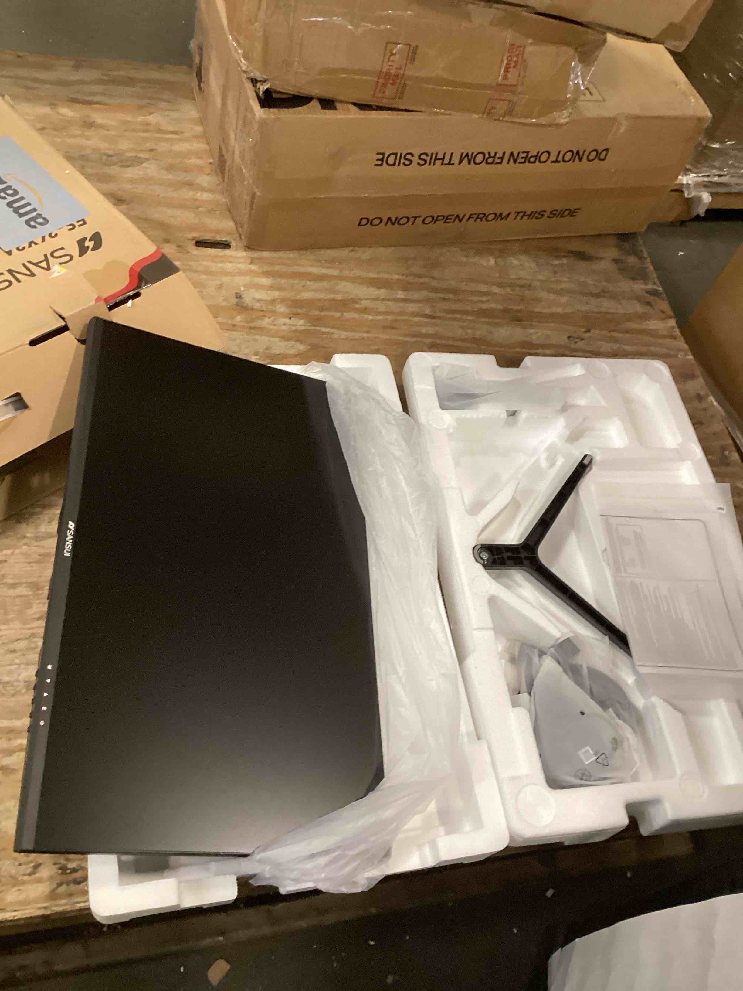 Condition photo showing Good Condition for sansui 24 inch monitor, ips display computer monitor with built-in speakers, 100hz monitor vesa mount with displayport hdmi vga inputs, fhd monitor for home office (es-24x3a hdmi cable included)
