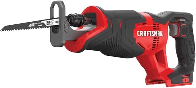 ??CRAFTSMAN V20 Reciprocating Saw, Cordless, 3,000 RPM, Variable Speed Trigger, Quick Easy Blade Change (CMCS300)