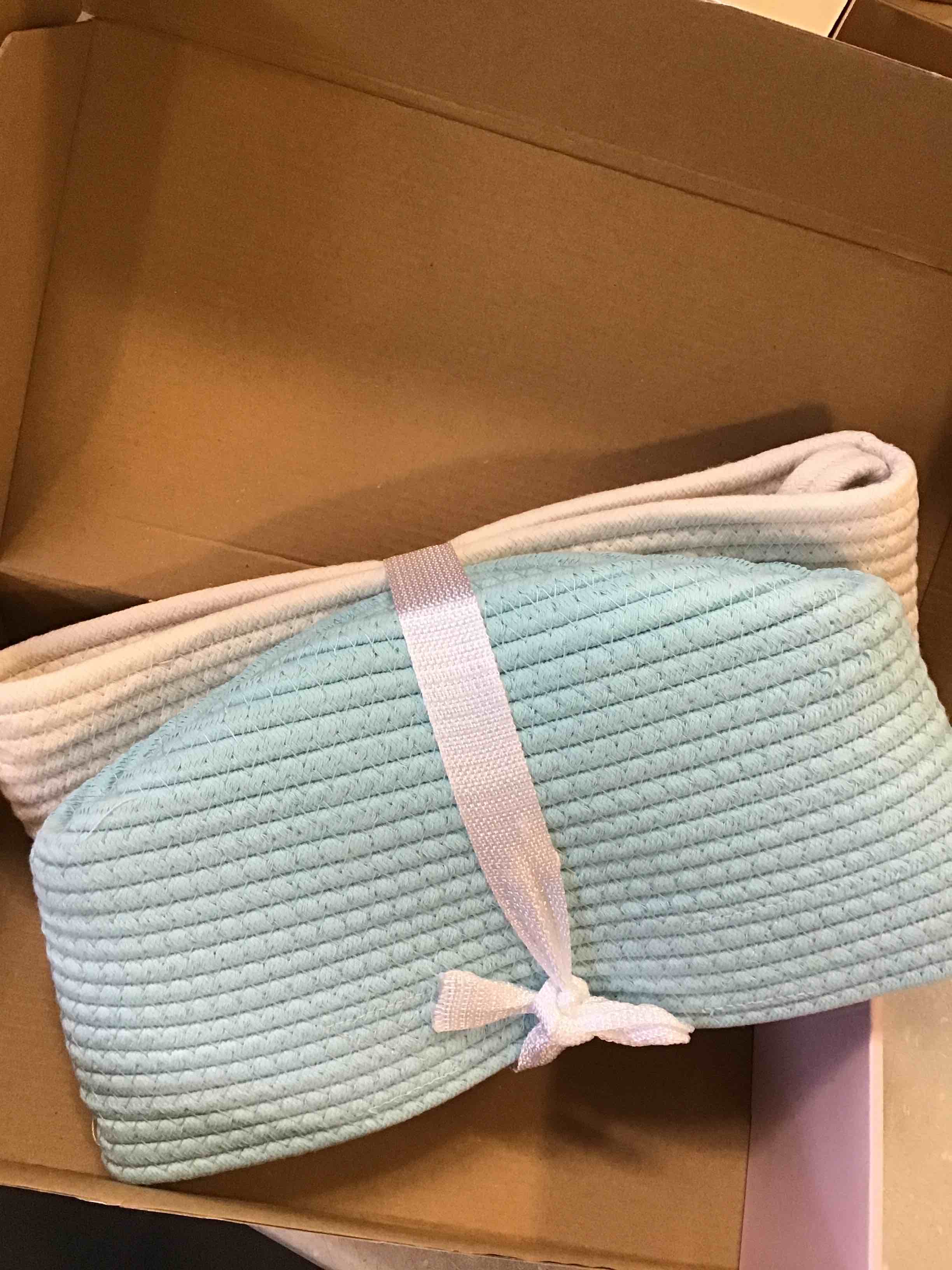 CubesLand Empty Easter Basket for Easter Eggs Hunt Baby's First Easter