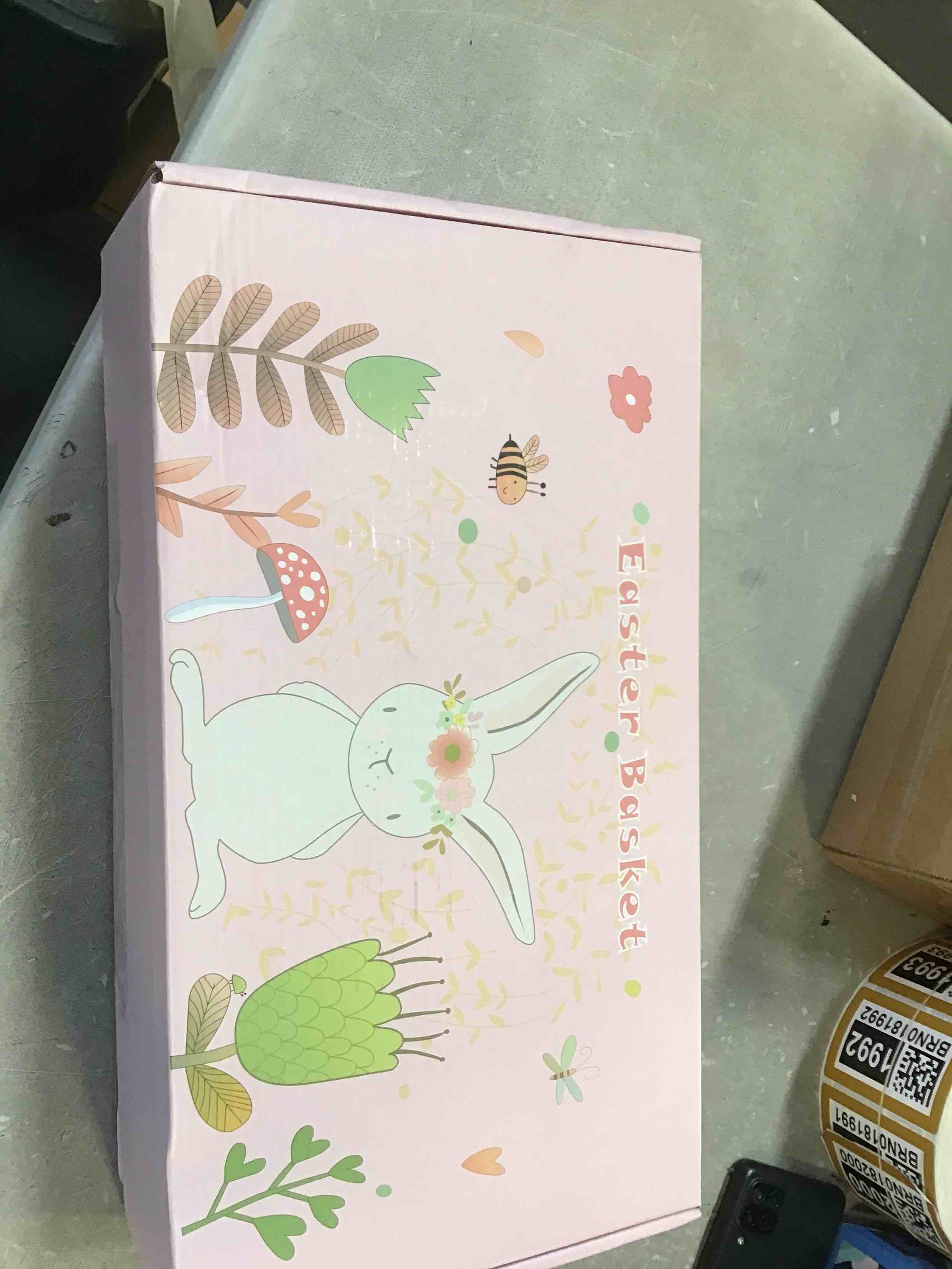 CubesLand Empty Easter Basket for Easter Eggs Hunt Baby's First Easter