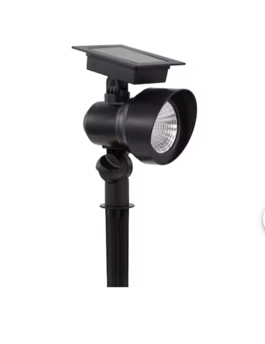 Harbor Breeze 20-Lumen Black Solar LED Flood Light