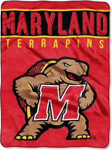 60" x 80" NCAA Maryland Terrapins Raschel Throw Blanket