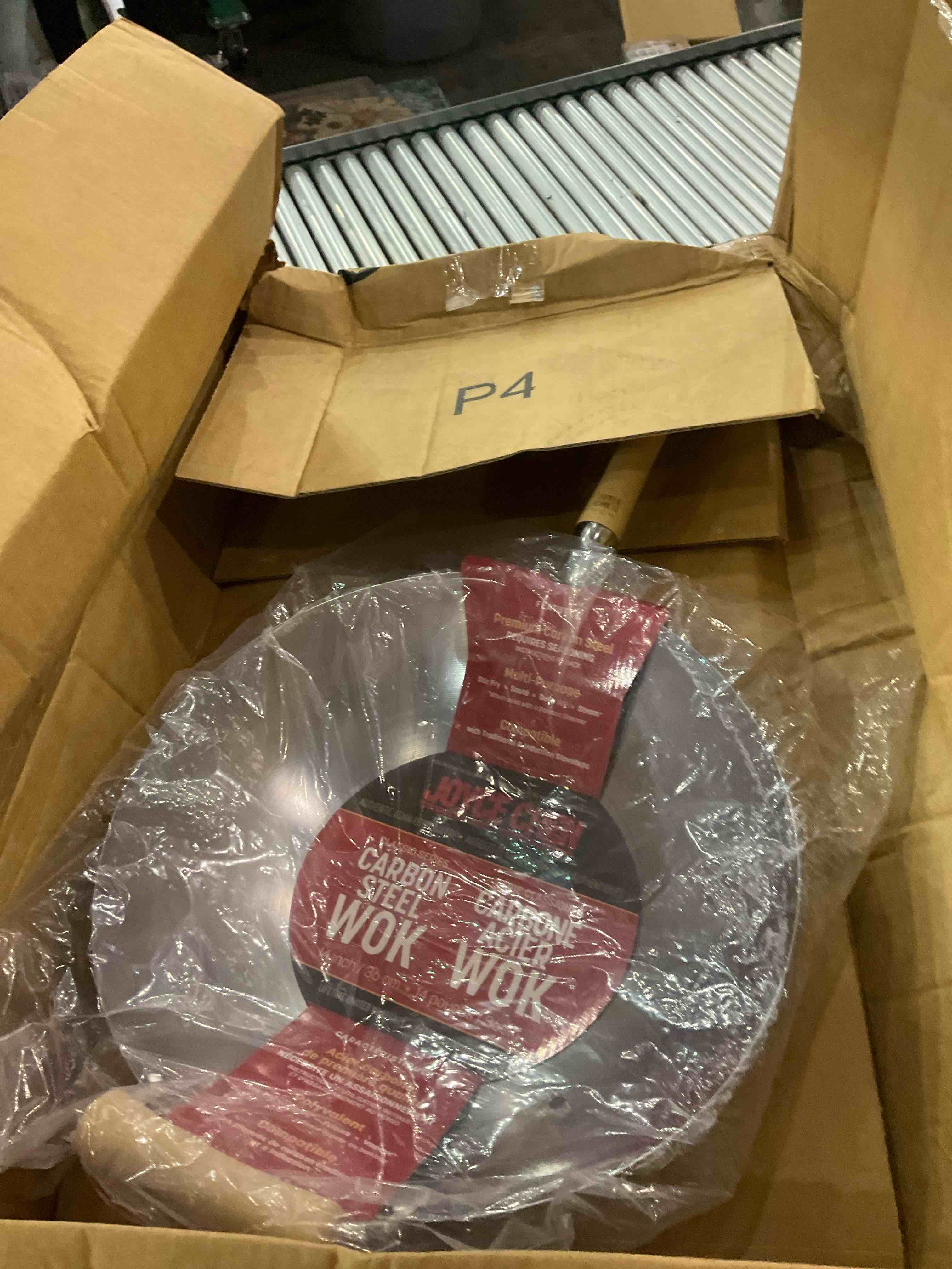 JOYCE CHEN Classic Series 14-Inch Carbon Steel Wok with Birch Handles