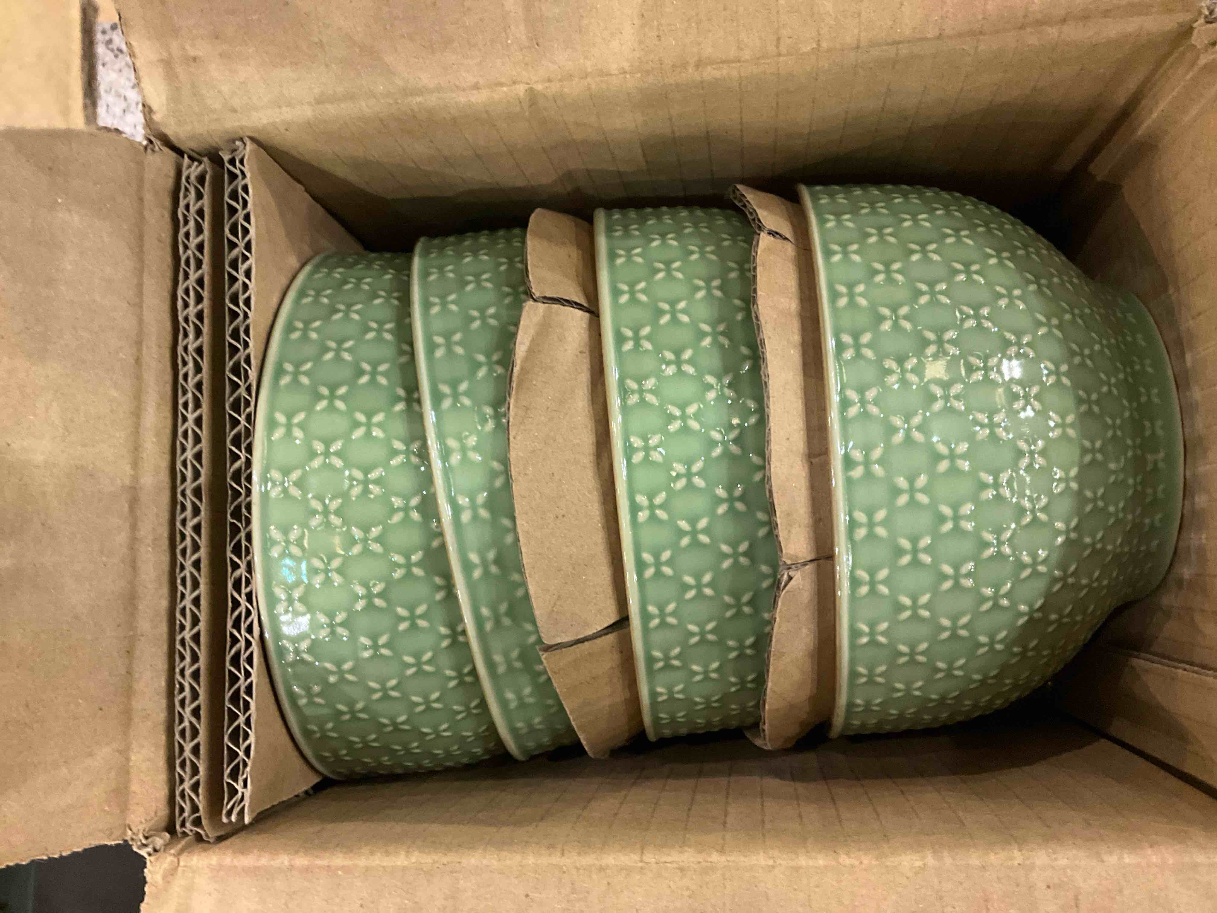 Pfaltzgraff French Lace Dinnerware Set, 16 Piece, Green