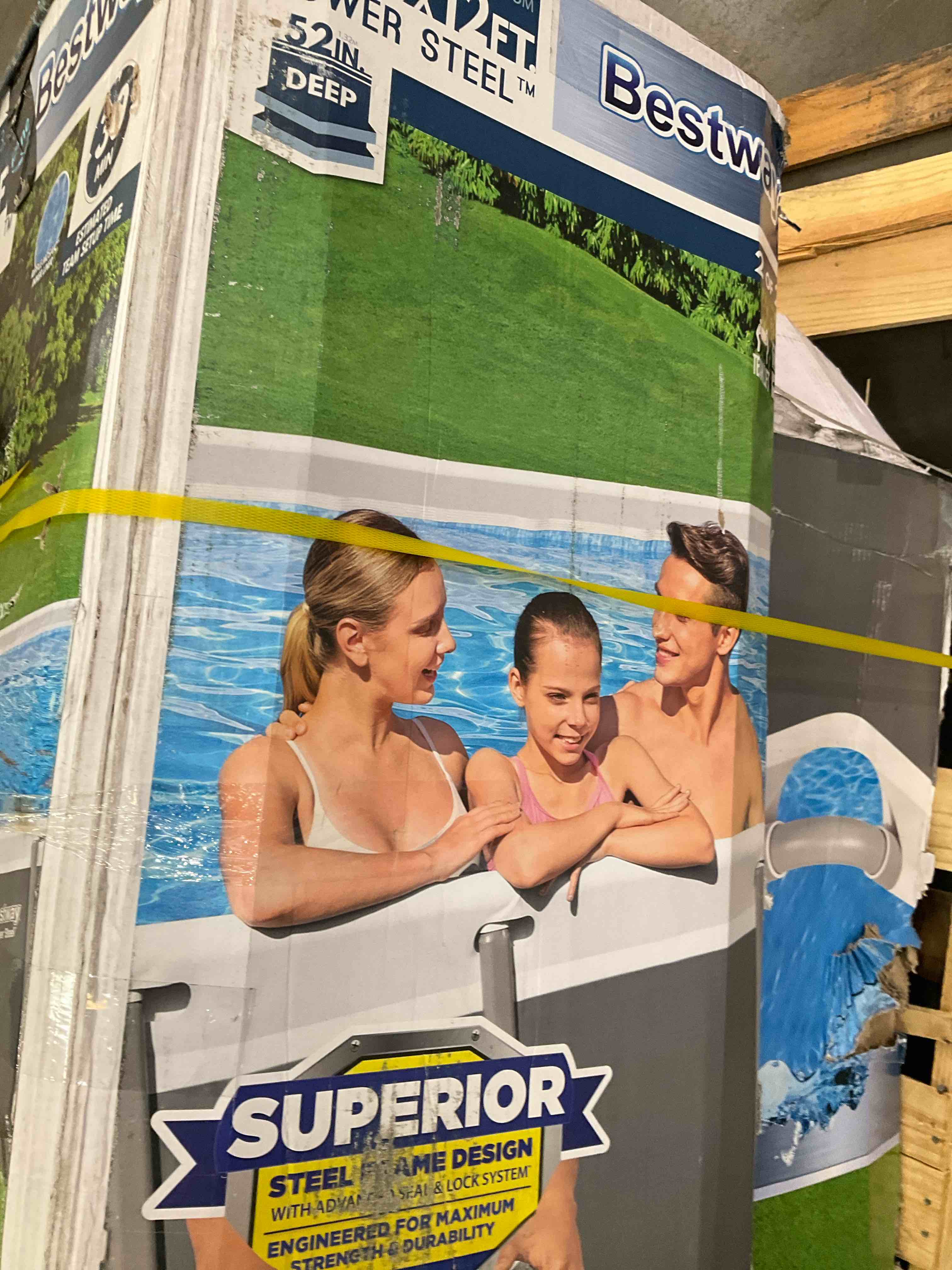 best way one pool set 24ft. x 12ft. x 52in 