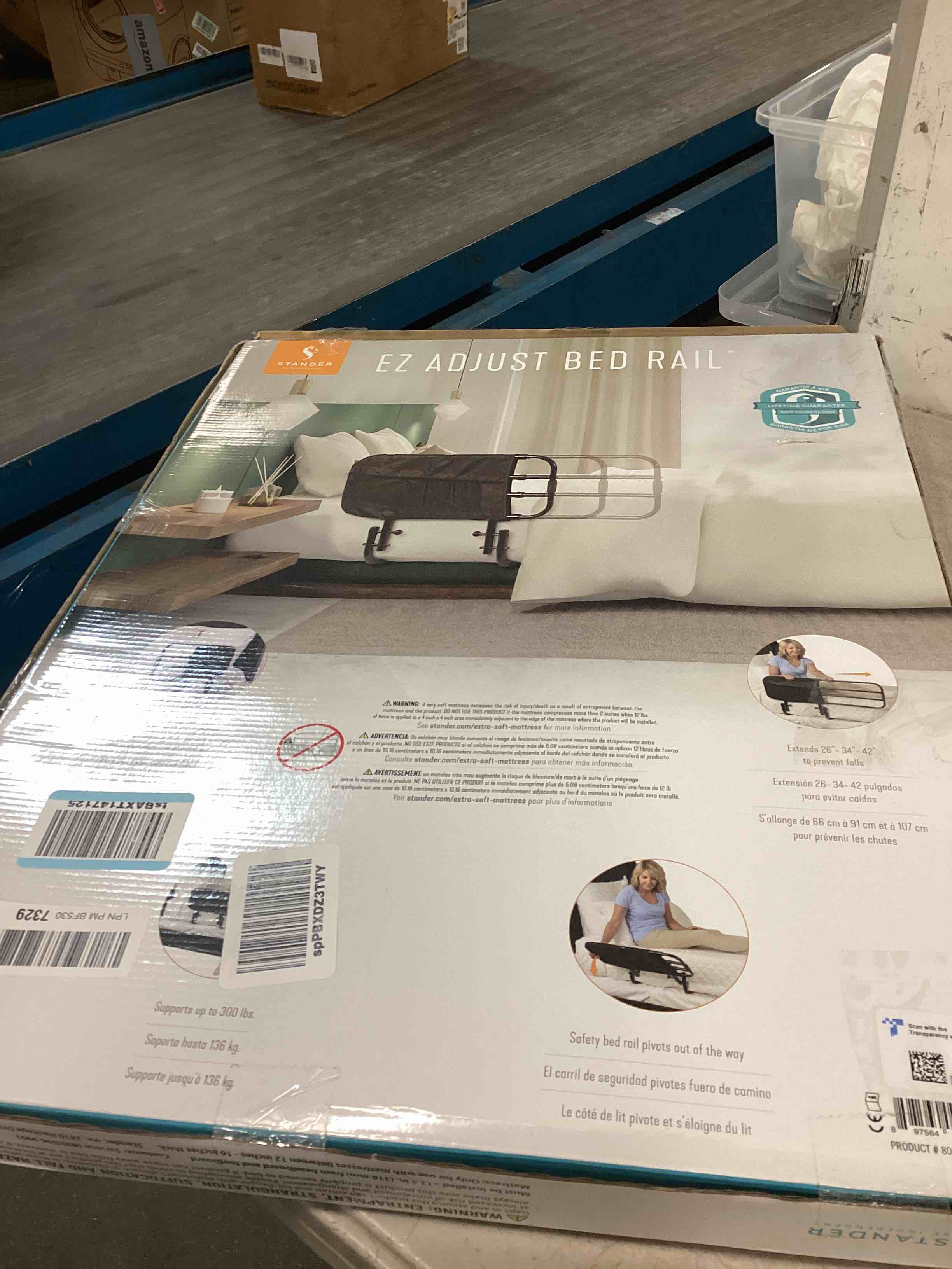 Stander EZ Adjust Bed Rail, Adjustable Senior Bed Rail and Bed Assist