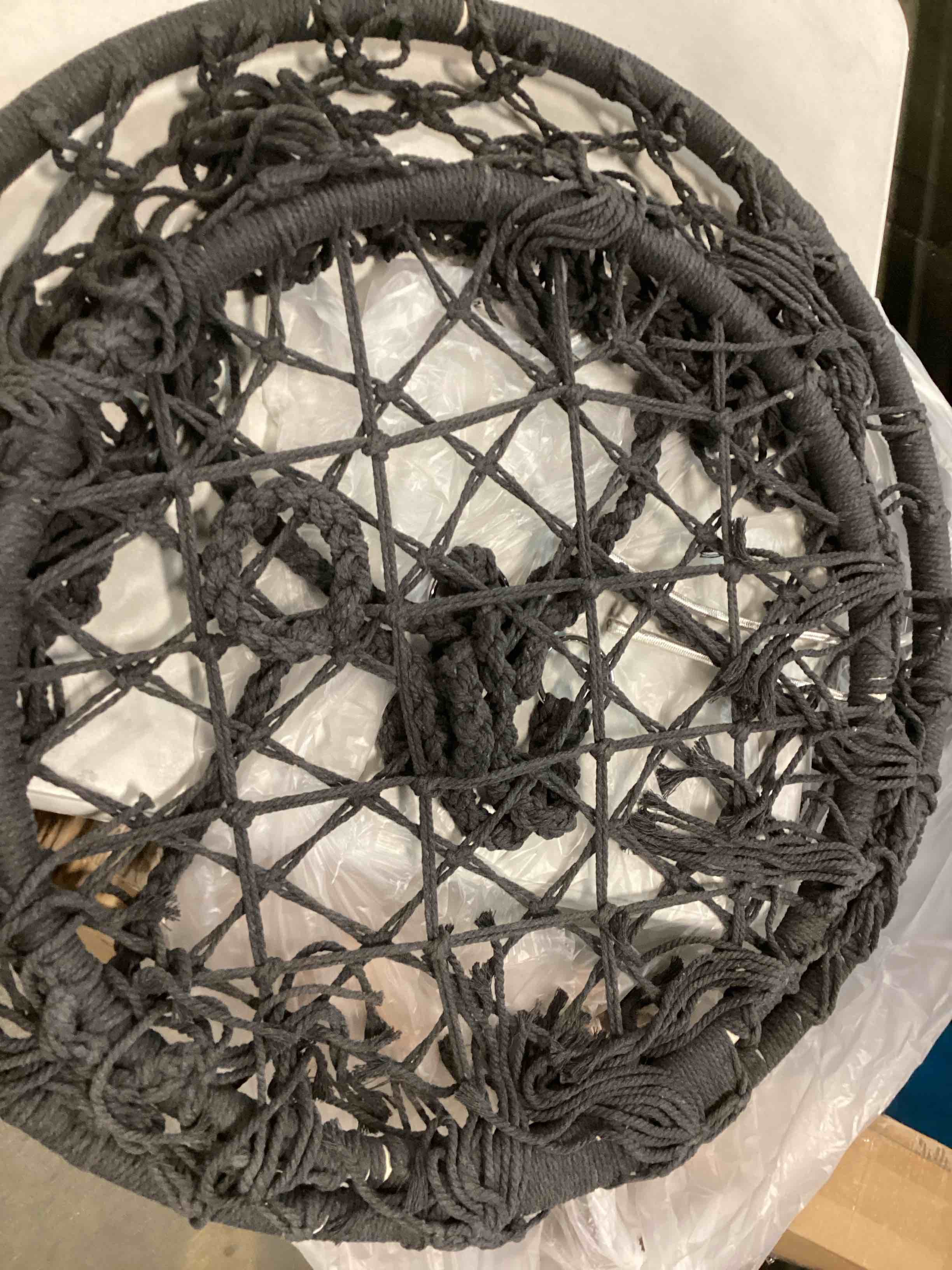 Hammock Chair Macrame Swing Black Swing Max 330 Lbs Hanging Cotton Rope