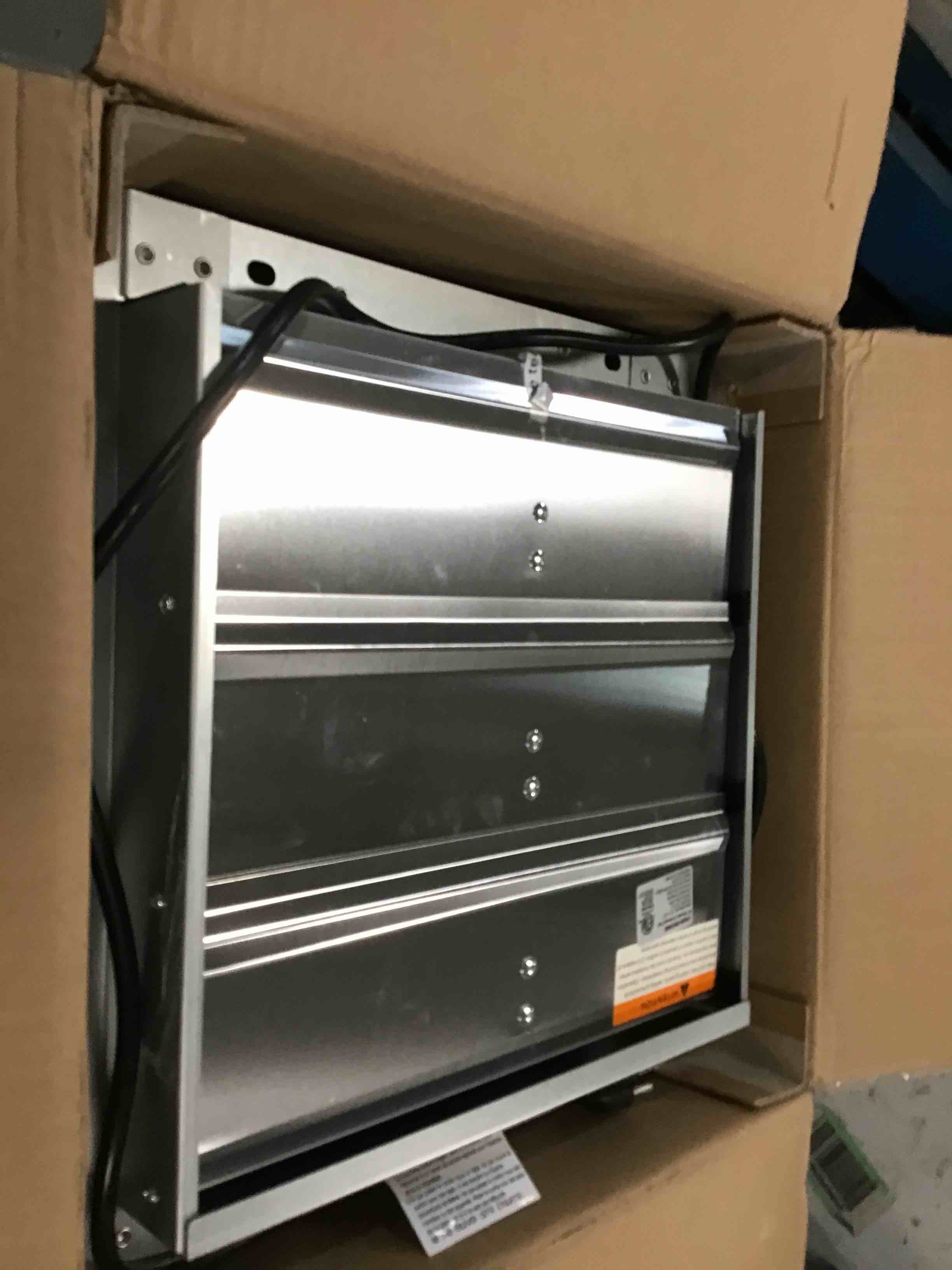 KEN BROWN 12 Inch Shutter Exhaust Fan Wall Mounted,Aluminum with 1.65