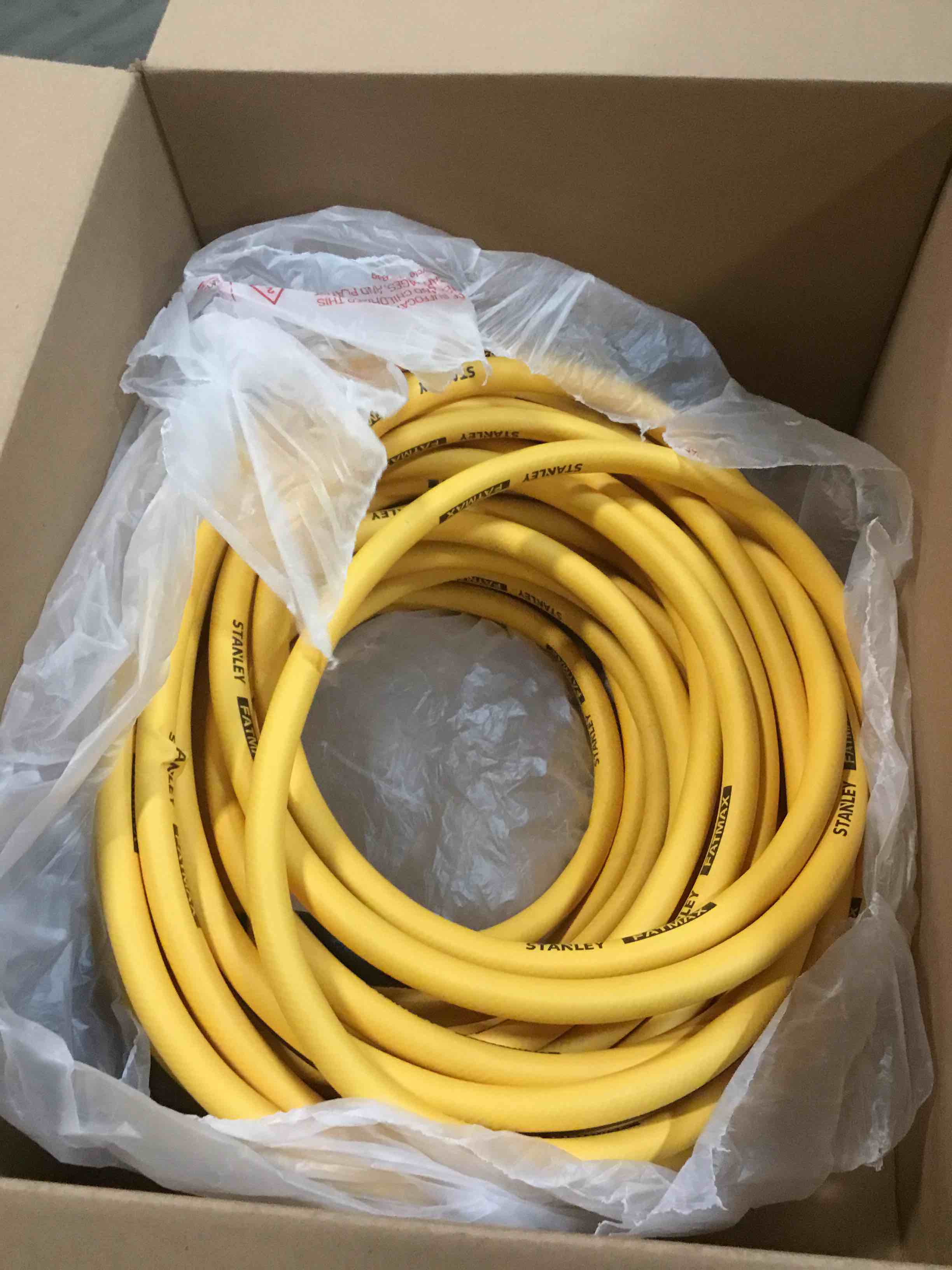 Stanley Fatmax Professional Grade Water Hose, 50' x 5/8", Yellow 500 PSI