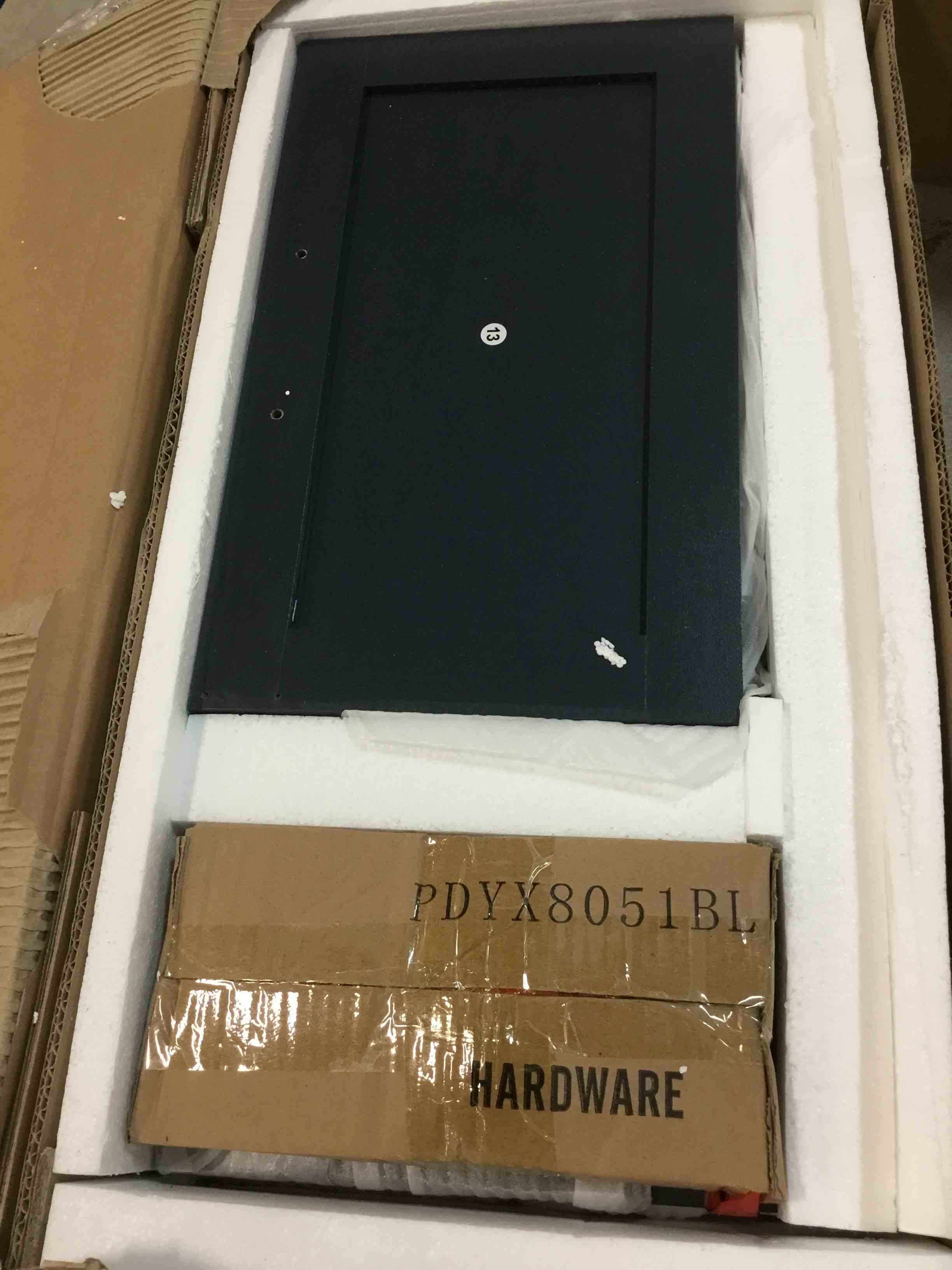 Wnutrees Farmhouse Medicine with Two Barn Door, Rustic Wood