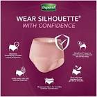 Depend Silhouette Adult Incontinence Underwear for Women  L  Pink  26 Ct