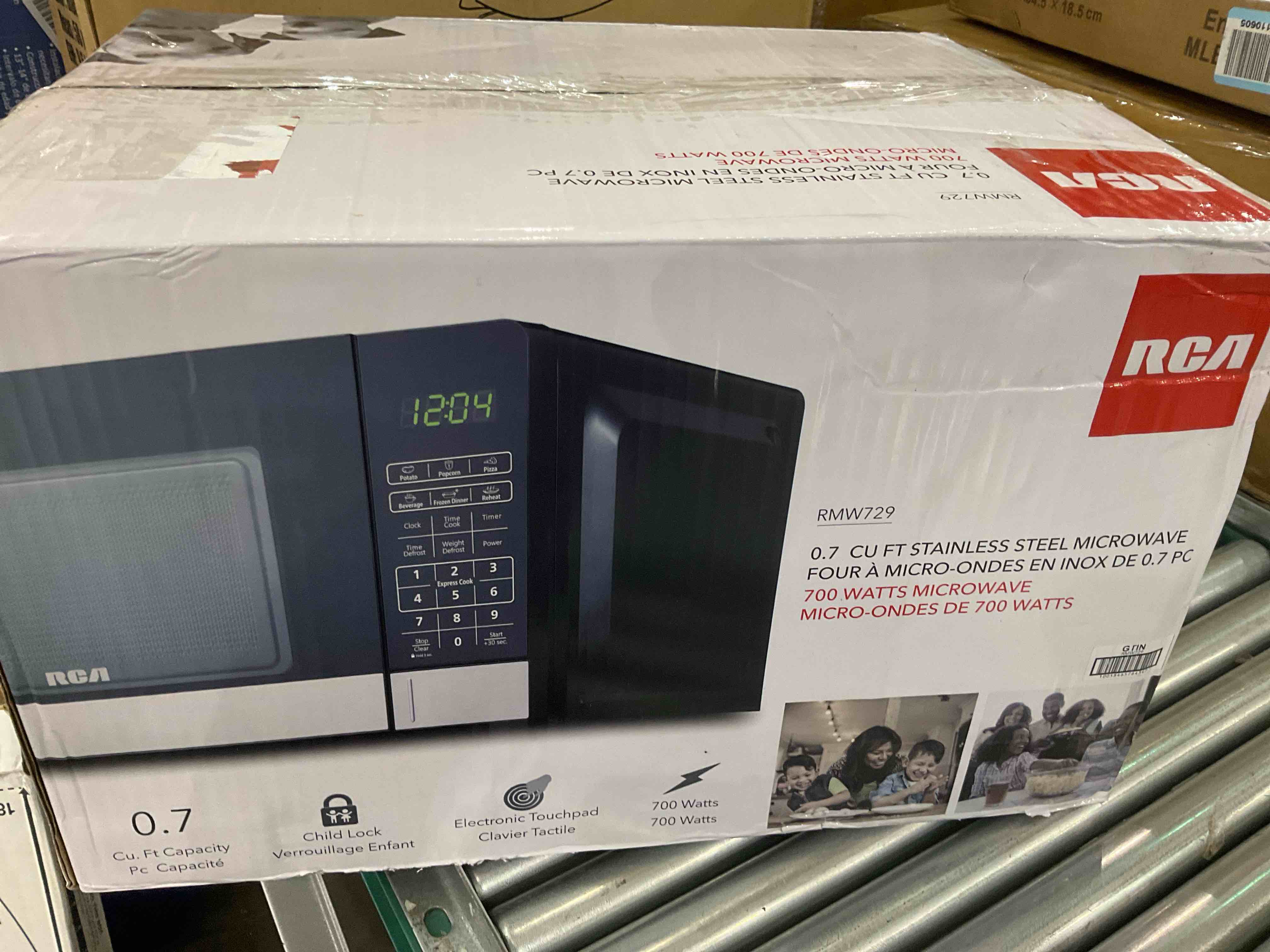 RCA RMW712WH 0.7-Cu-Ft 700-Watt Microwave, White