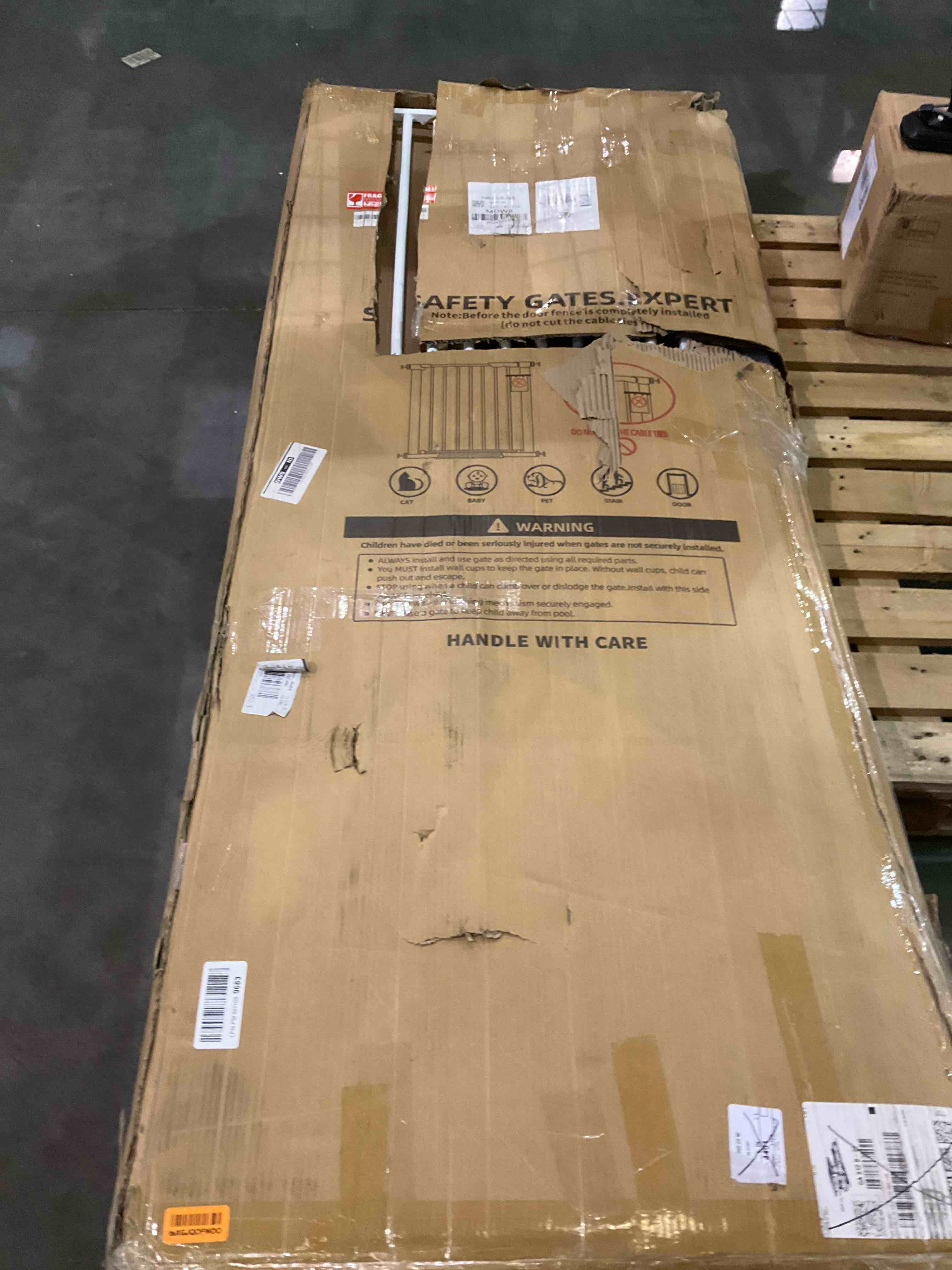 Baby Gates for Doorways Extra Wide, Safety Dog Gate for Stairs, Easy