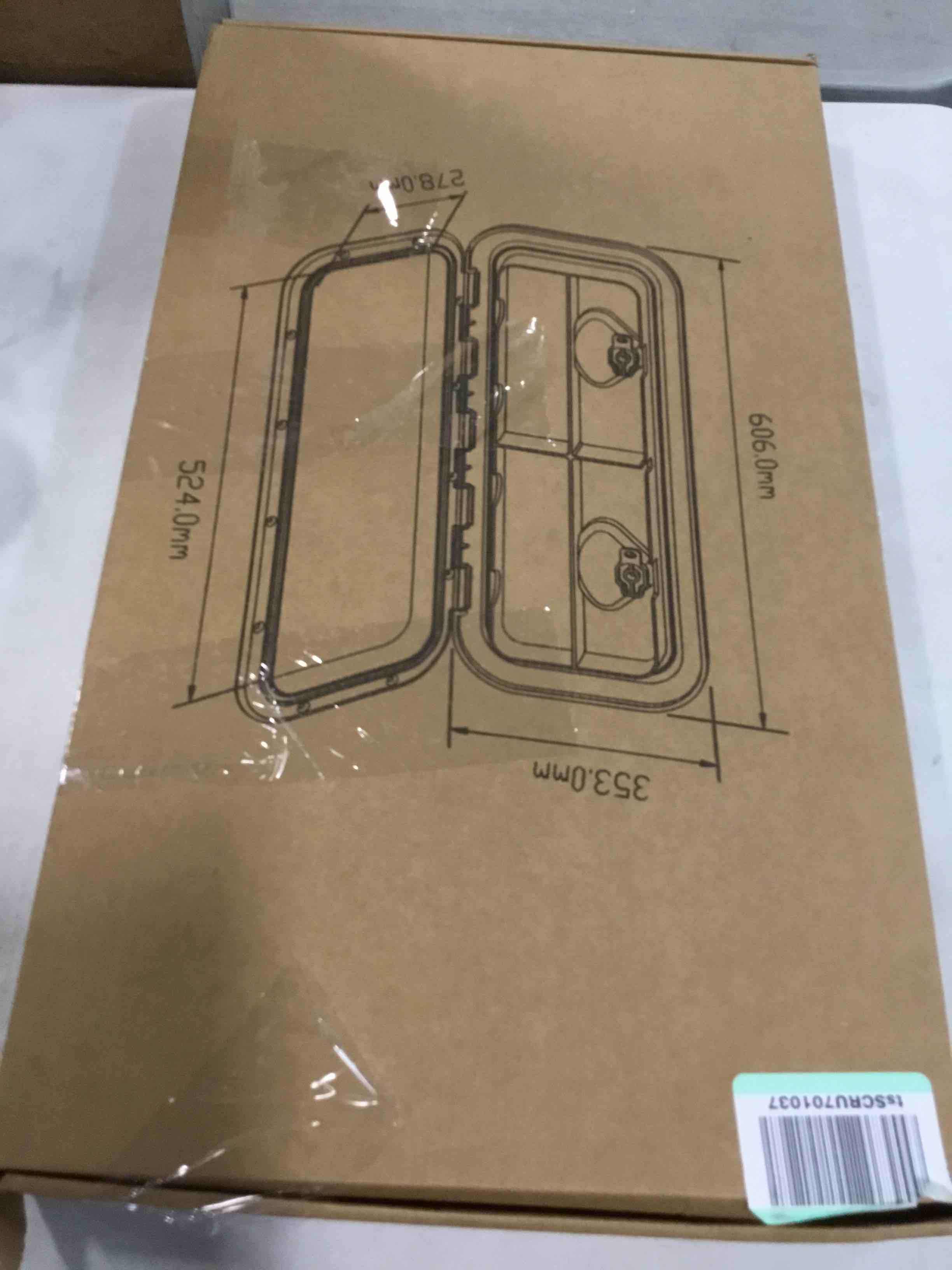 smartmarine 24"x14" Marine Boat Deck Hatch Cover,Boat Access Hatch