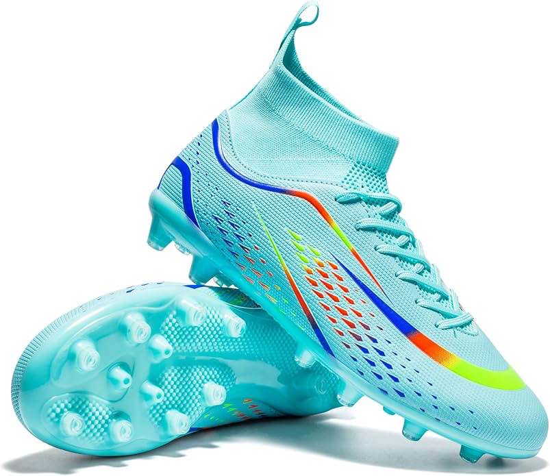 Zapatos de tacos de fútbol para hombre, zapatos de entrenamiento atlético, zapatos profesionales para exteriores para AG/FG