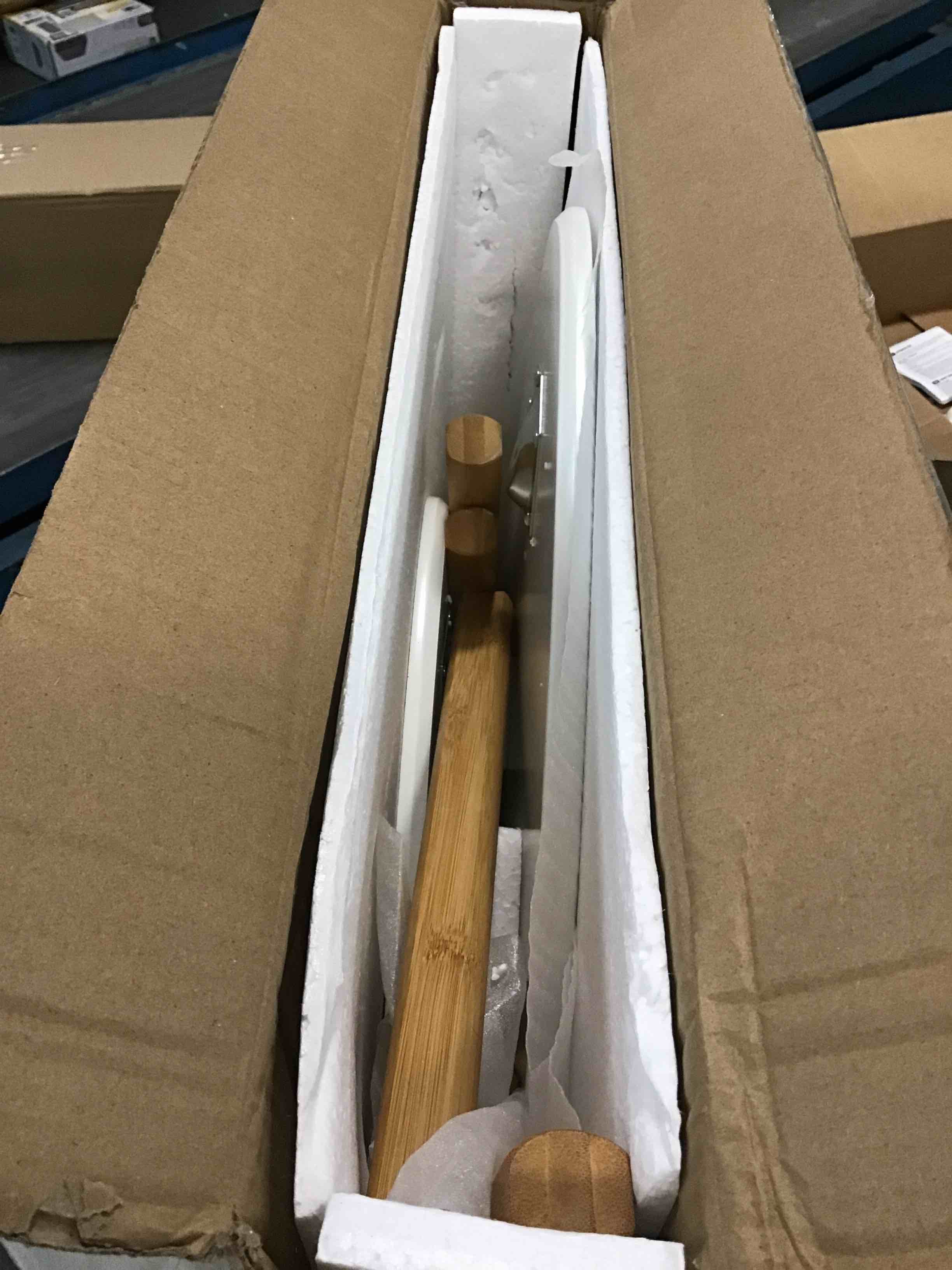 BAMEOS Bamboo Nesting Triangle End Table,Set of 2 Coffee Table Modern