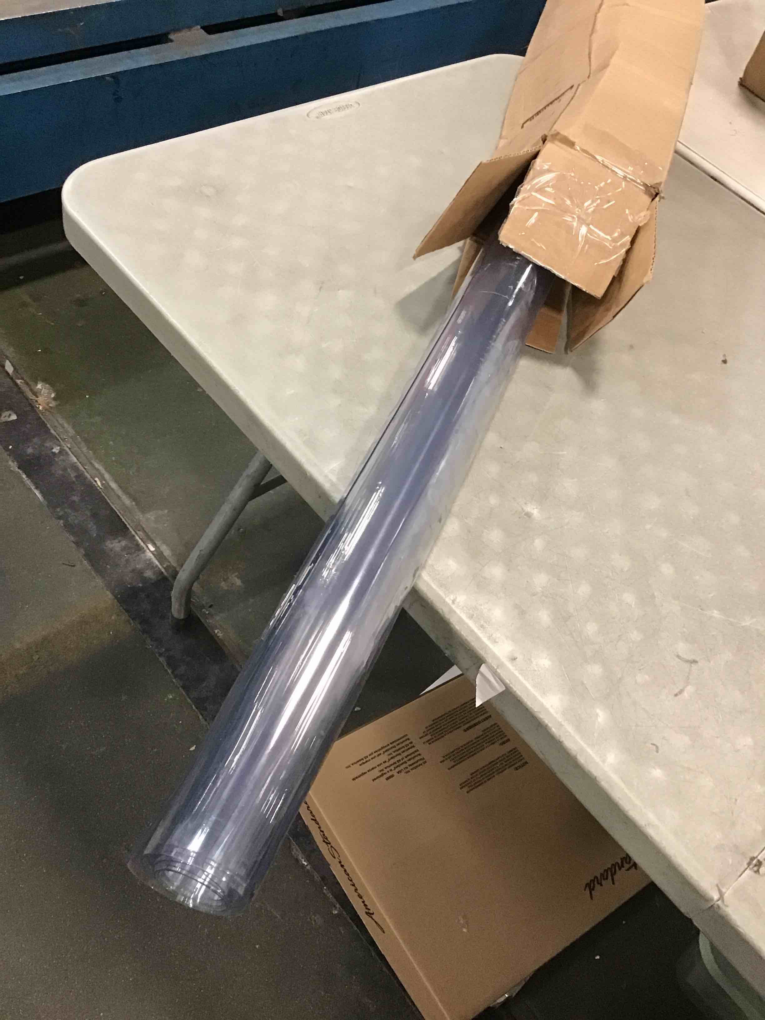 LovePads 1.5mm Thick 40 x 78 Inch Clear Table Cover Protector, Plastic