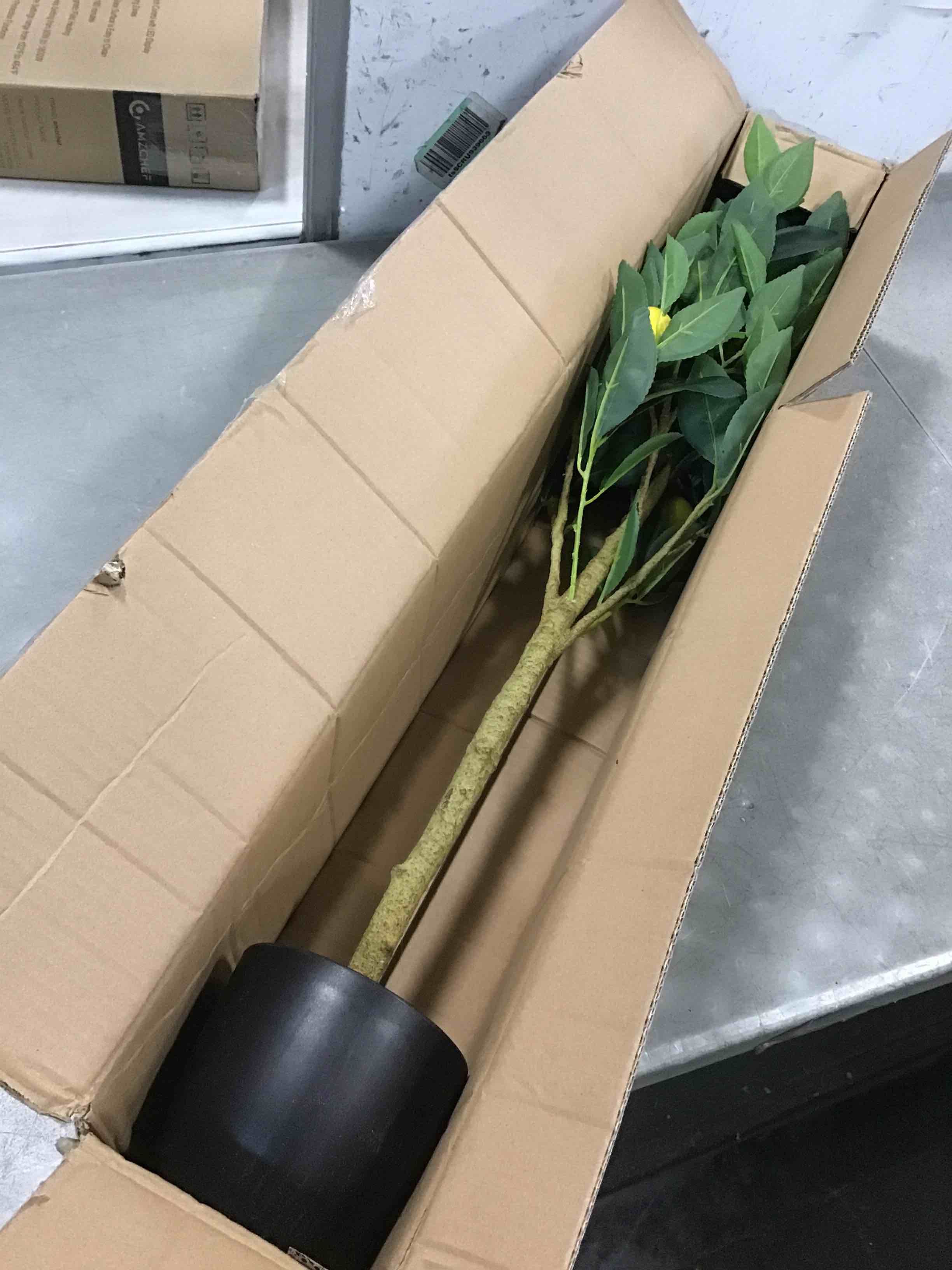 Artificial Lemon Tree 3ft Fake Lemon Plant in Pot Large Fake Floor