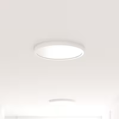 Project Source 1-Light 12-in Matte White Flush Mount Light ENERGY STAR (2-Pack)