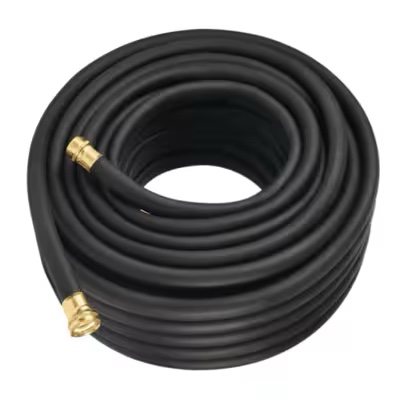 FLEXON 1/2-in x 25-ft Premium-Duty Rubber Black Hose