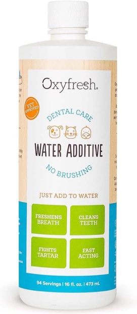 (Case Of 12 Bottles) Oxyfresh Premium Pet Dental Care Solution Pet Water Additive: Best Way to Eliminate Bad Dog Breath and Cat Bad Breath - Fights Tartar & Plaque - So Easy, Just Add to Water! Vet Recommended 16 oz.