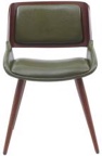 Seagraves Faux Leather Mid-Century Dining Chair
