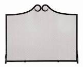 Chaliah Single Panel Steel Fireplace Screen