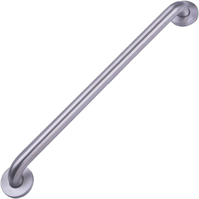 Amazon Basics Bathroom Handicap Safety Grab Bar, 36 Inch Length, 1.25 Inch Diameter, Stainless Steel
