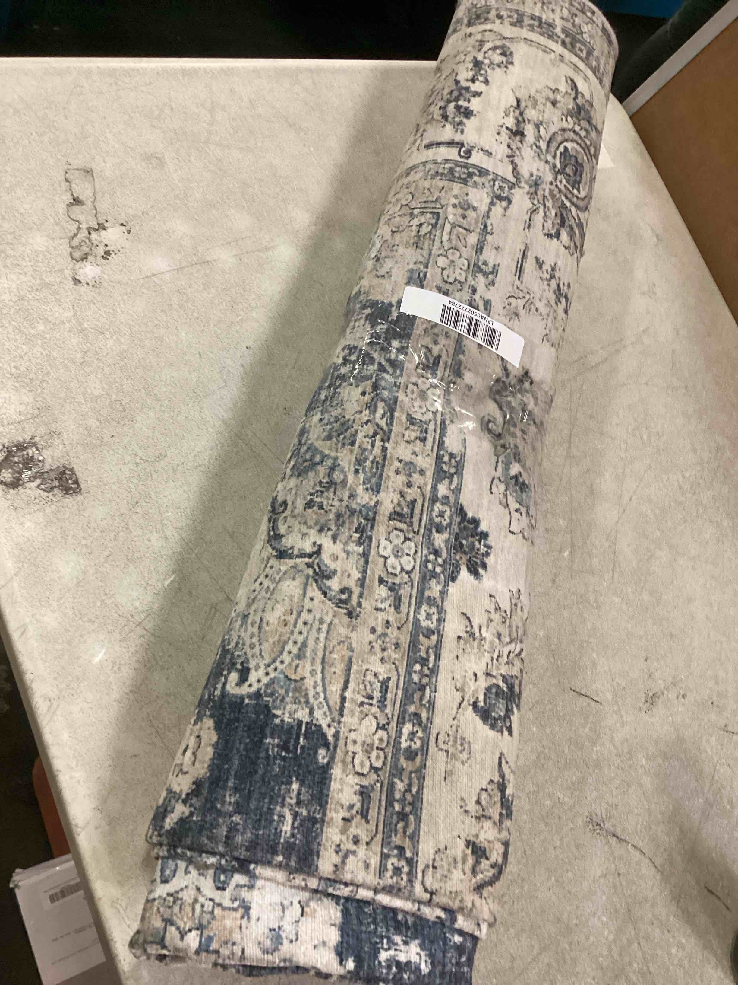 jinchan Area Rug 6x9 Persian Rug Dark Blue Vintage Floor Mat Indoor