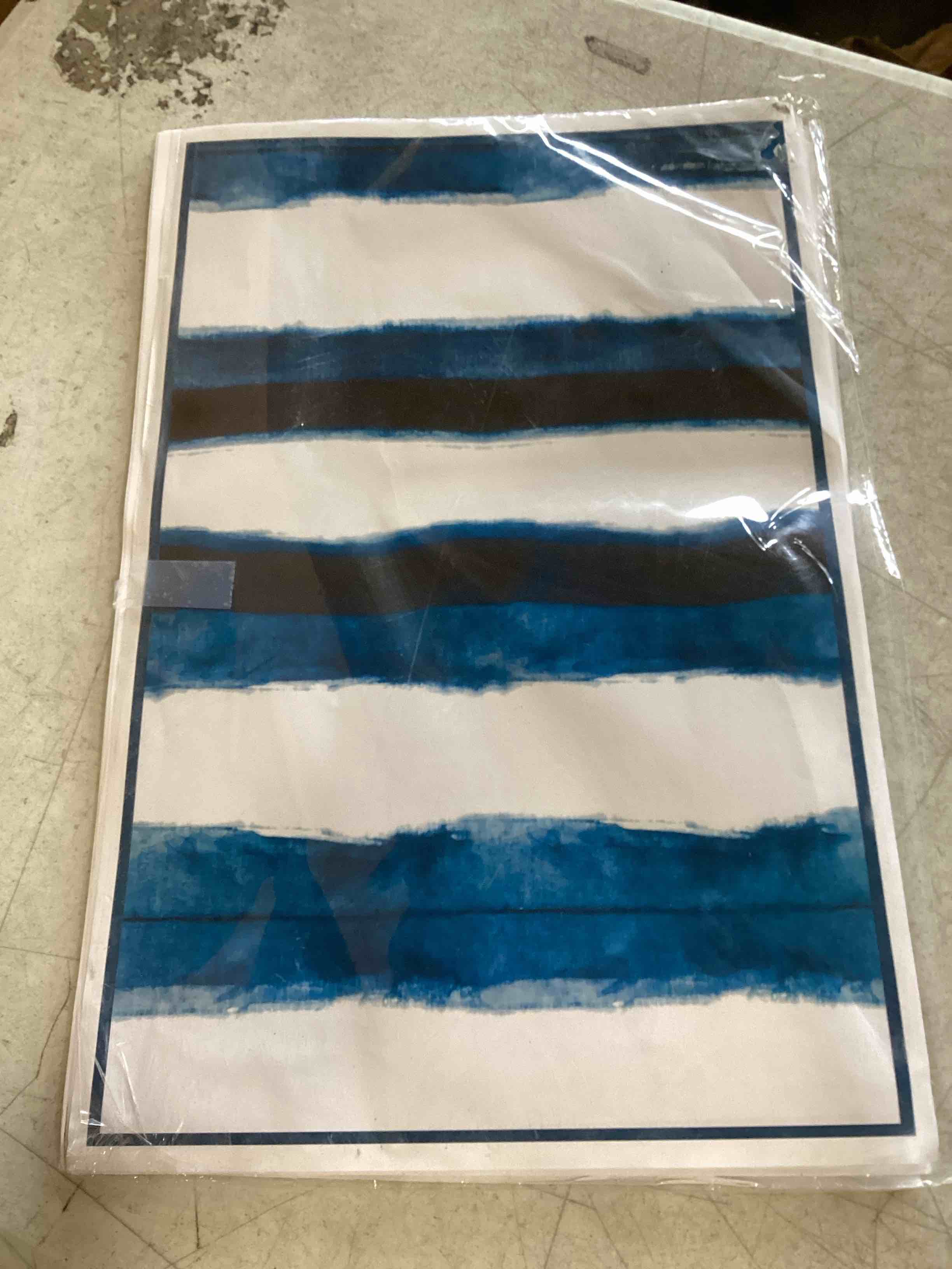 Decorative Paper Placemats Shibori Tie Dye Print Table Mats Disposable